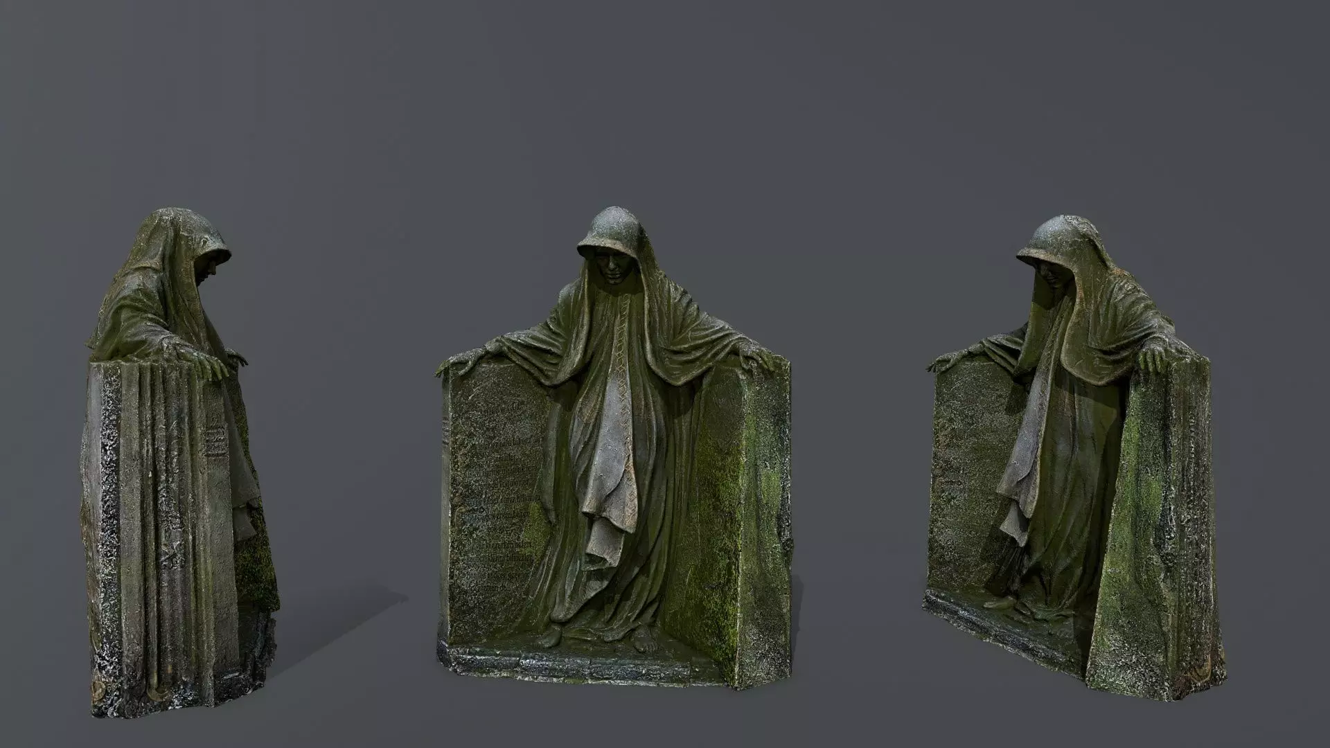 Dark Woman Low-poly 3D model_0