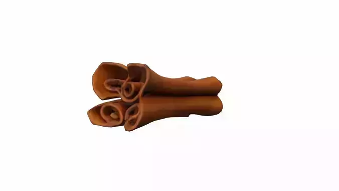 3d Render Fresh Cinnamon Sticks And Powder
