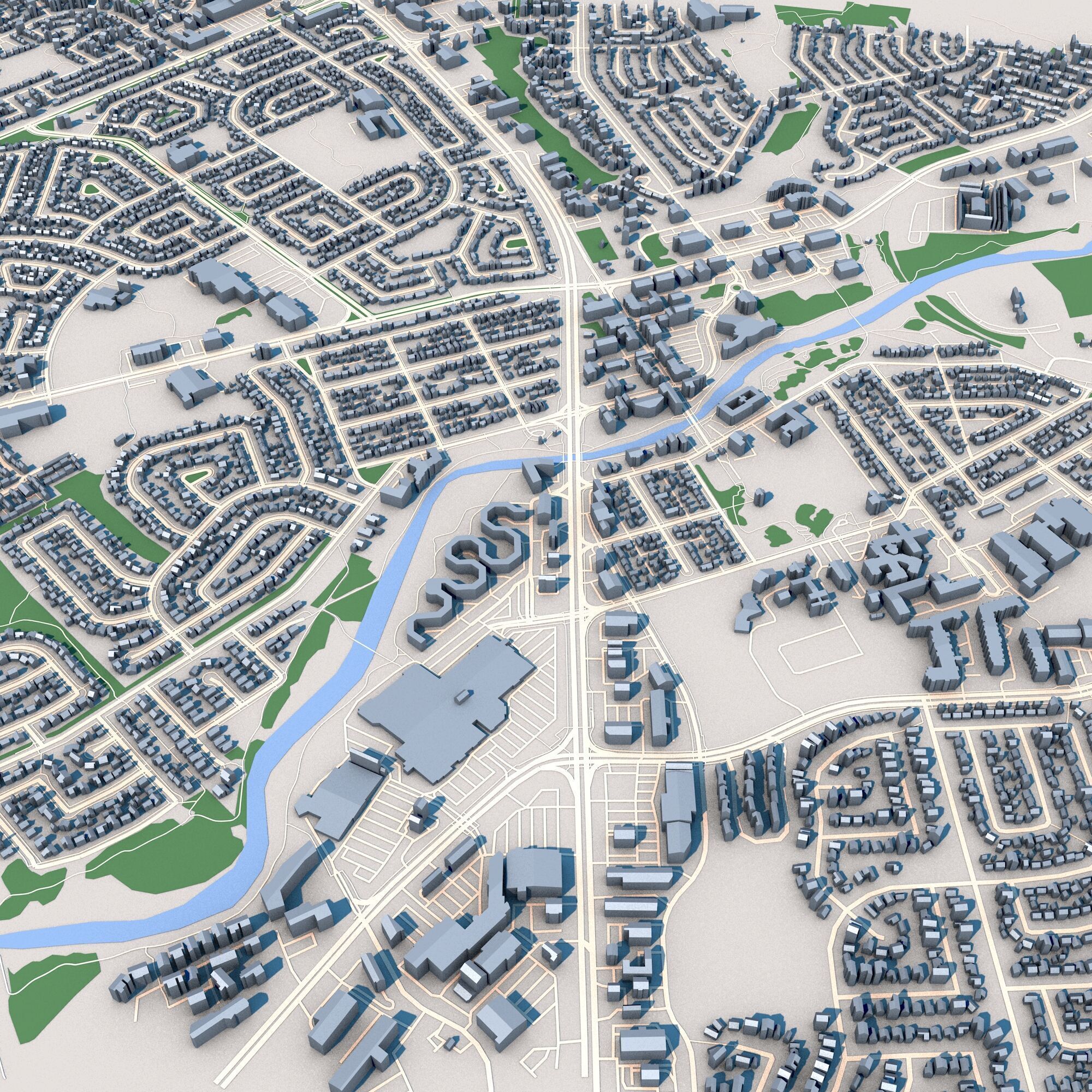 Alberta City Canada 3D model_6