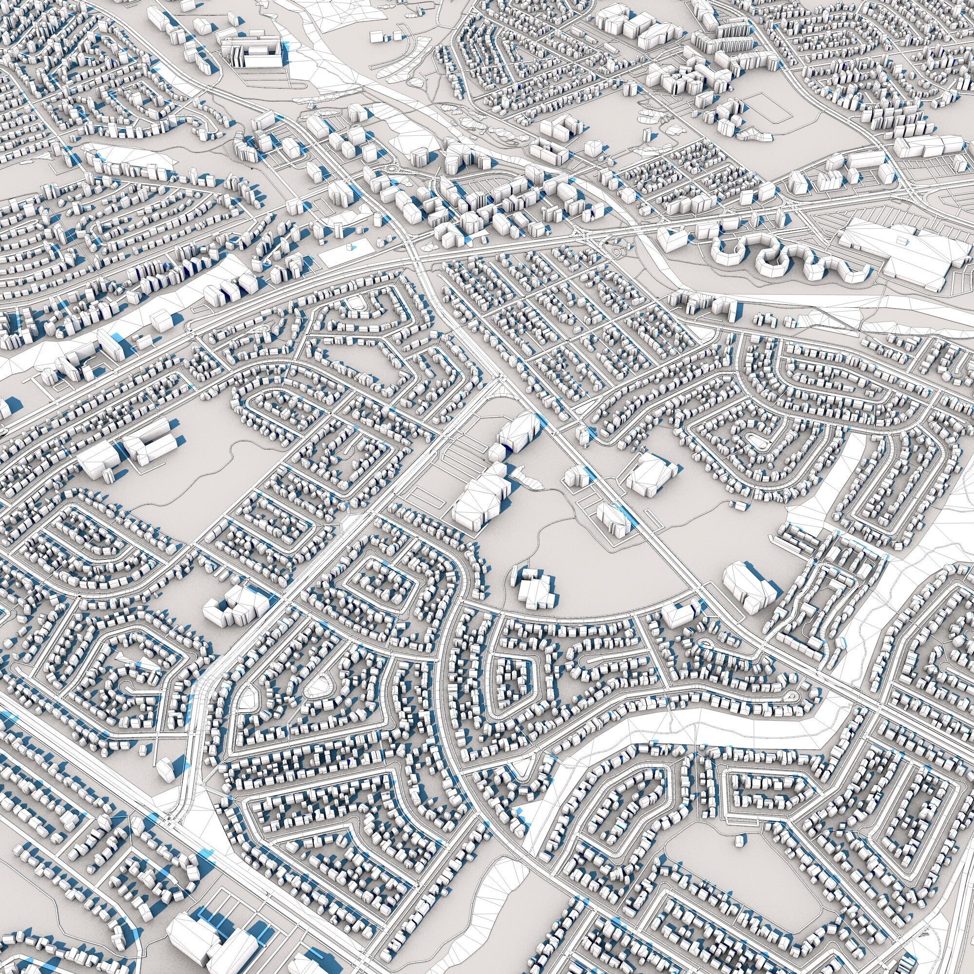 Alberta City Canada 3D model_9