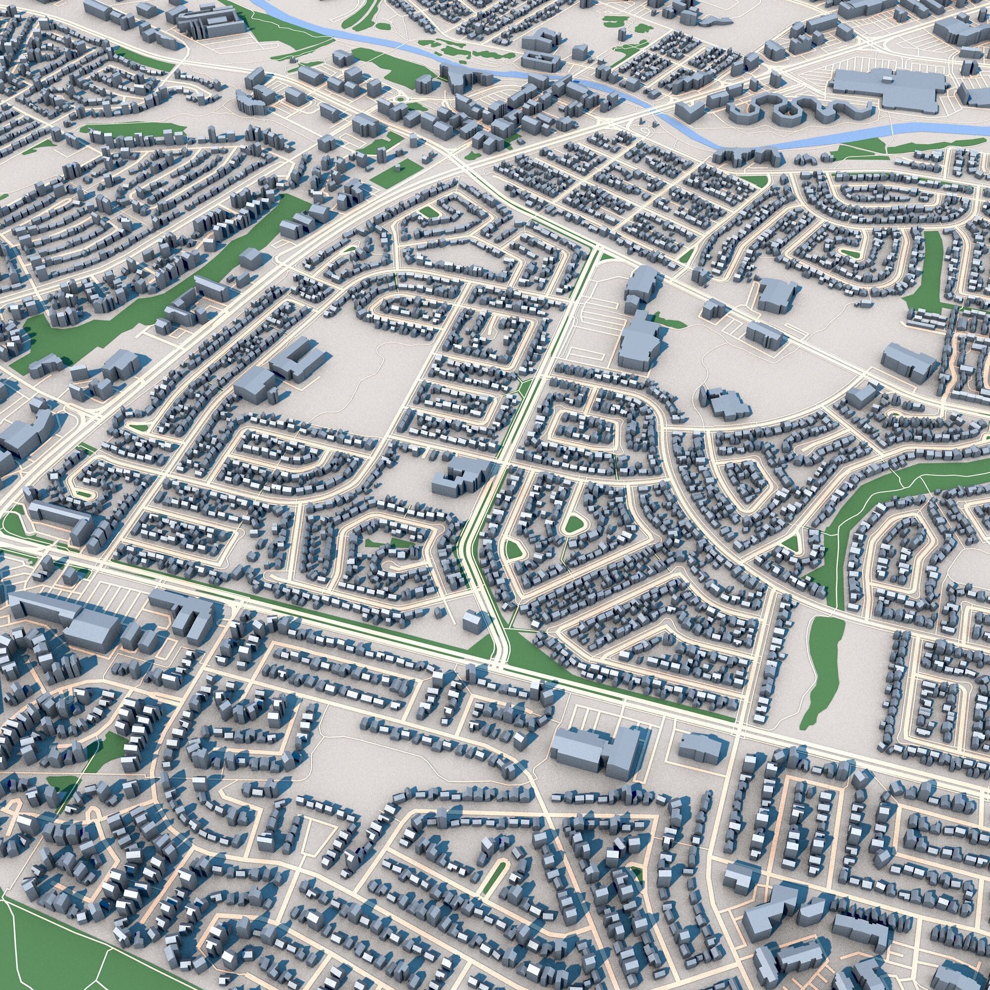 Alberta City Canada 3D model_4