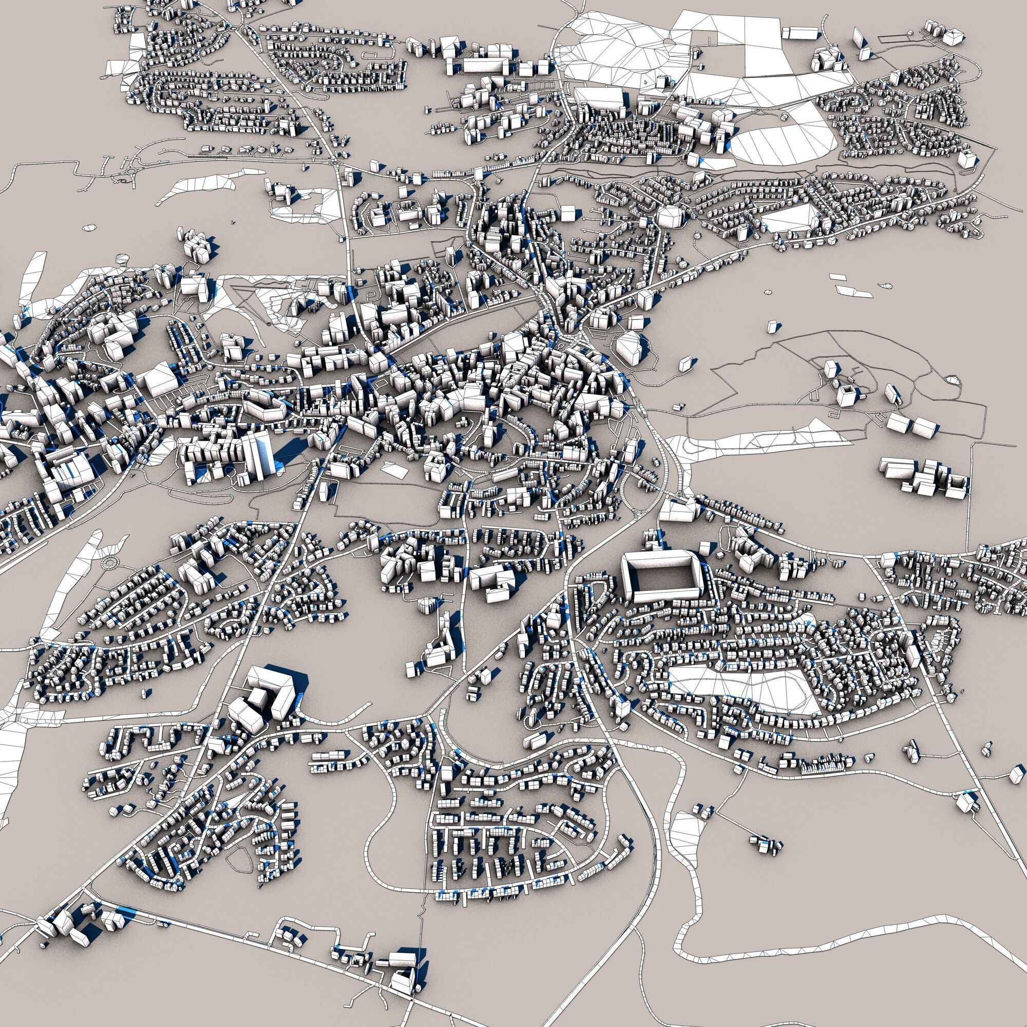 Armagh City in Northern Ireland 3D model_10