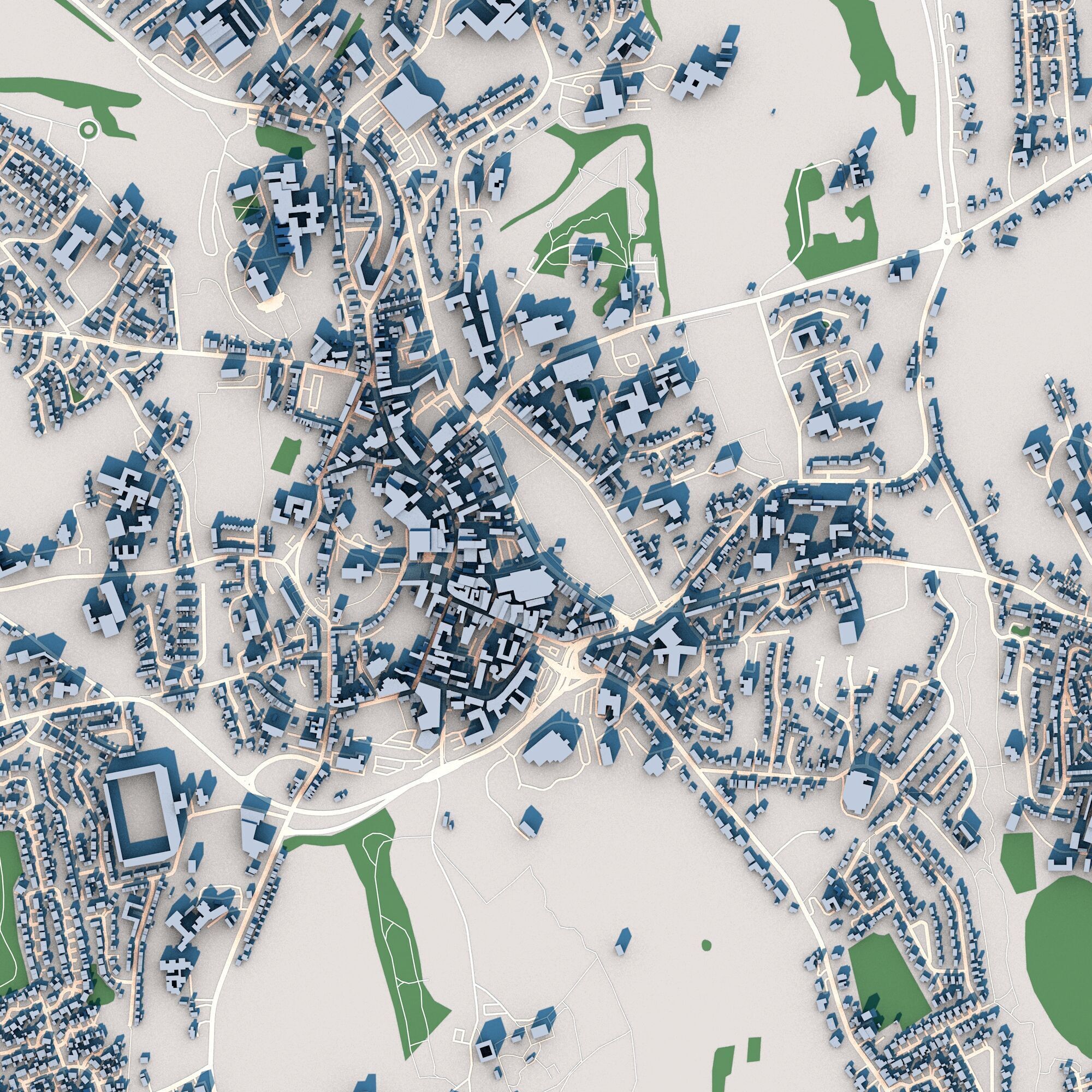 Armagh City in Northern Ireland 3D model_2