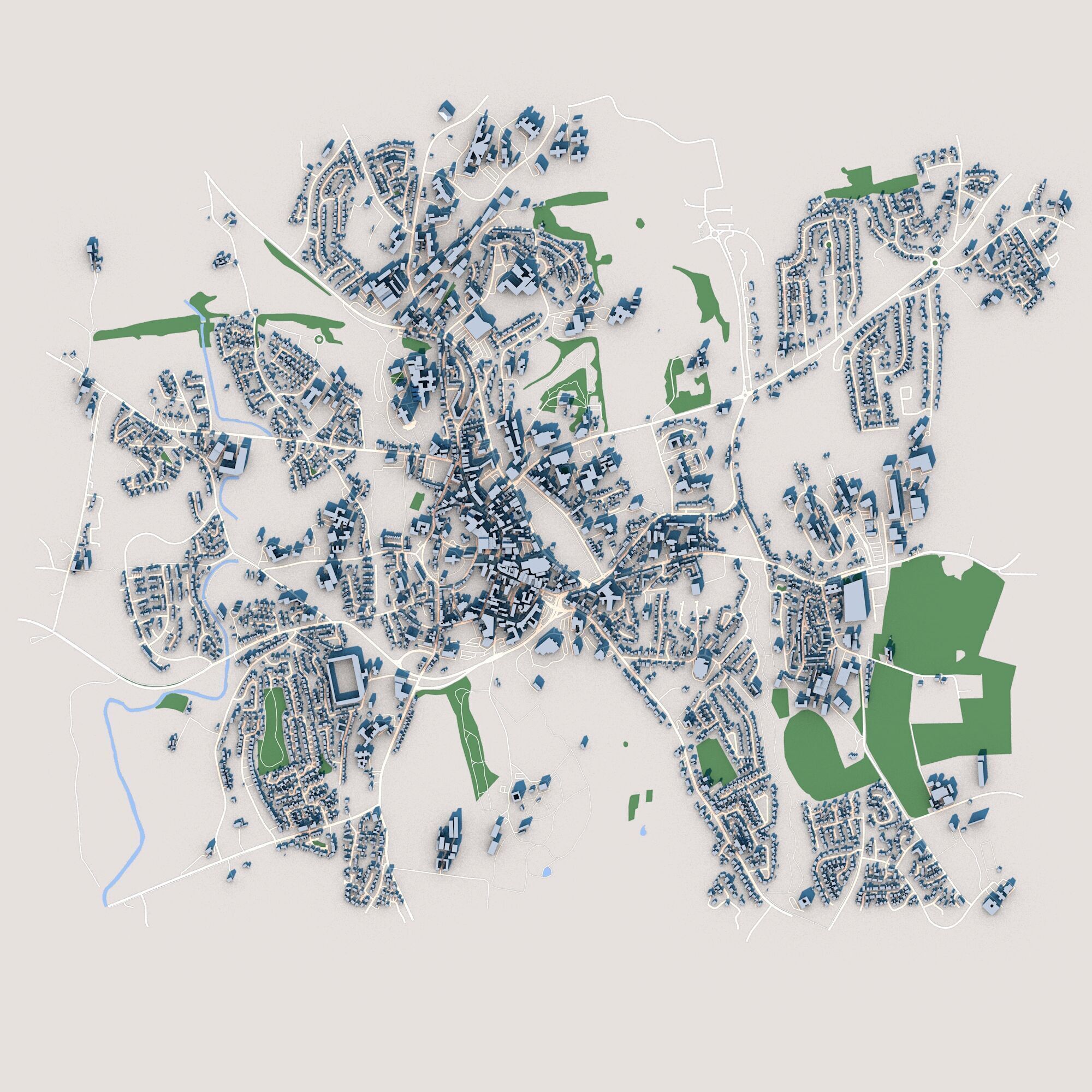 Armagh City in Northern Ireland 3D model_1