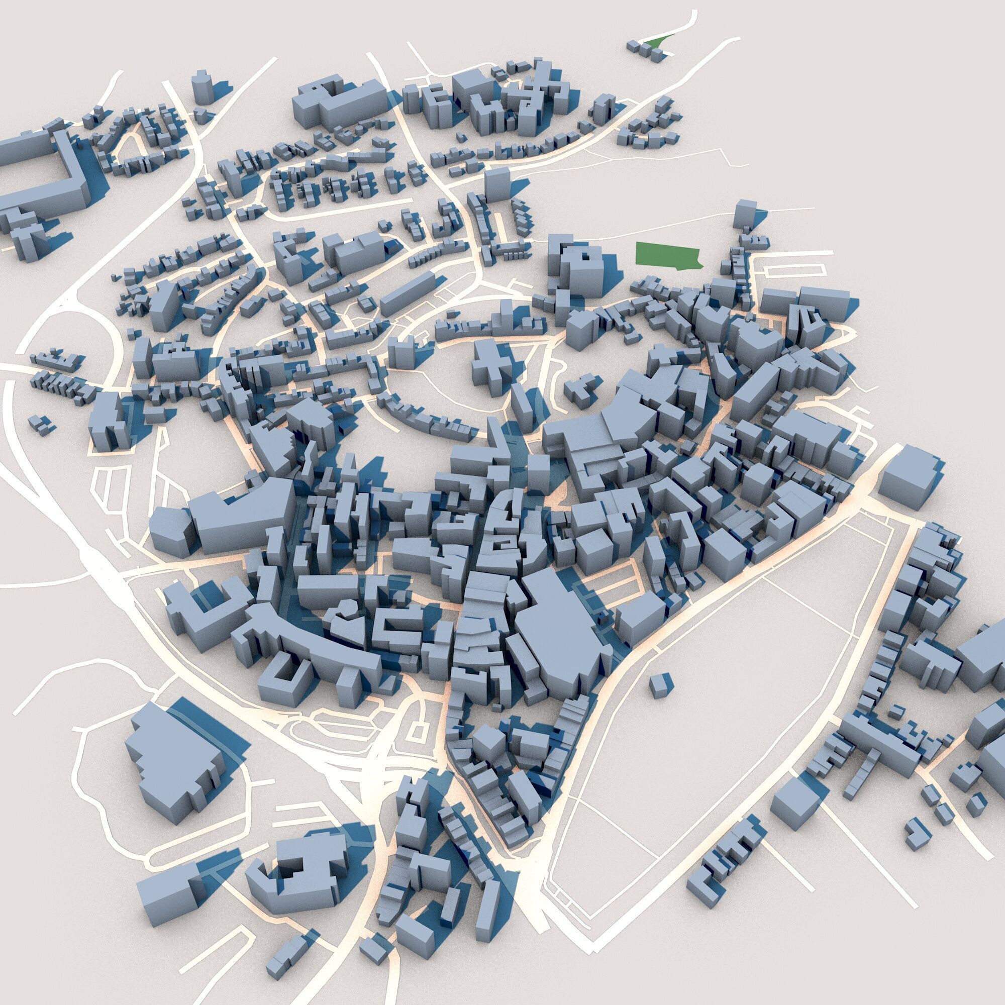 Armagh City in Northern Ireland  3D model_4