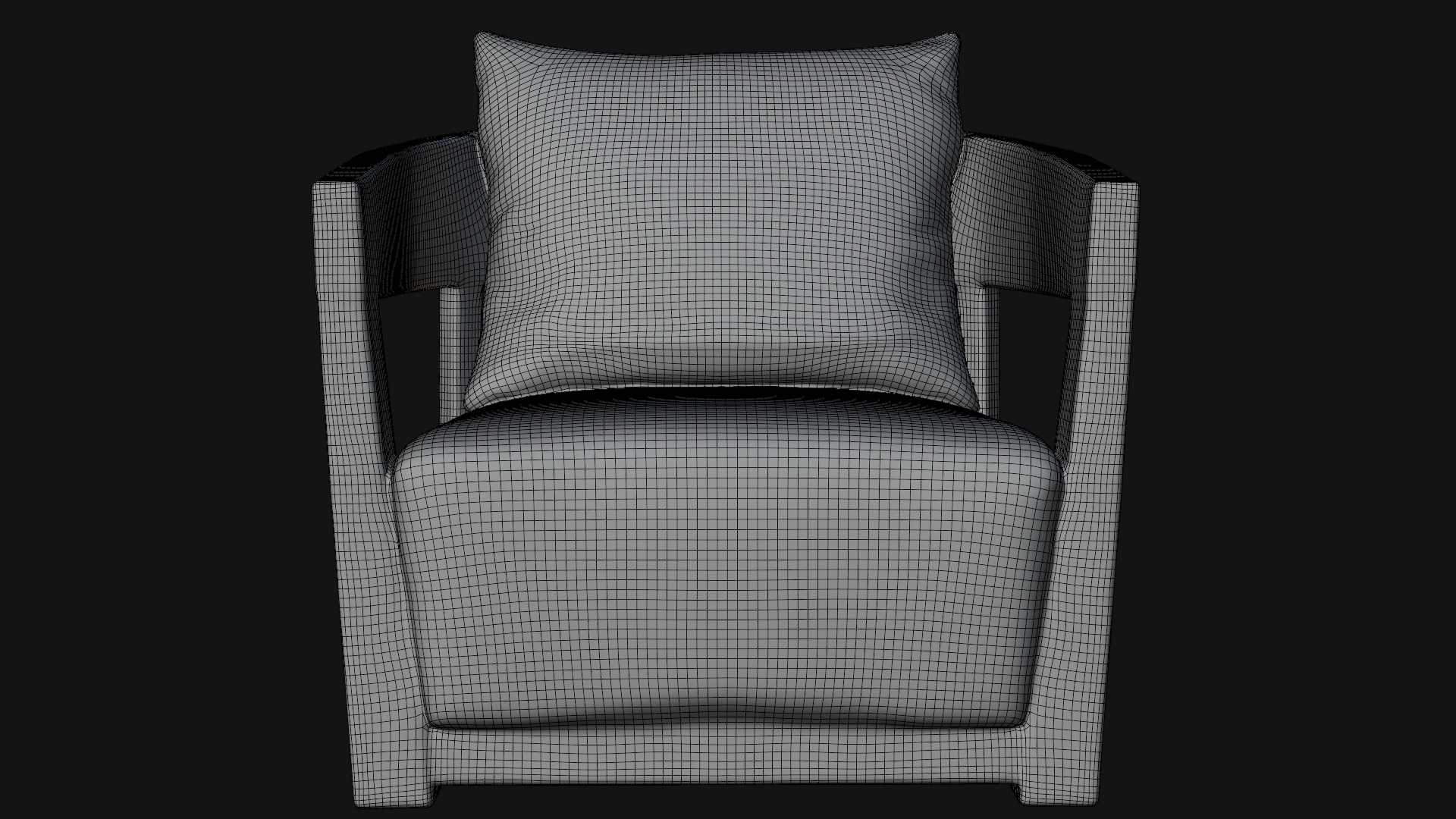 Sofa Chair 3D Model Low-poly 3D model_9