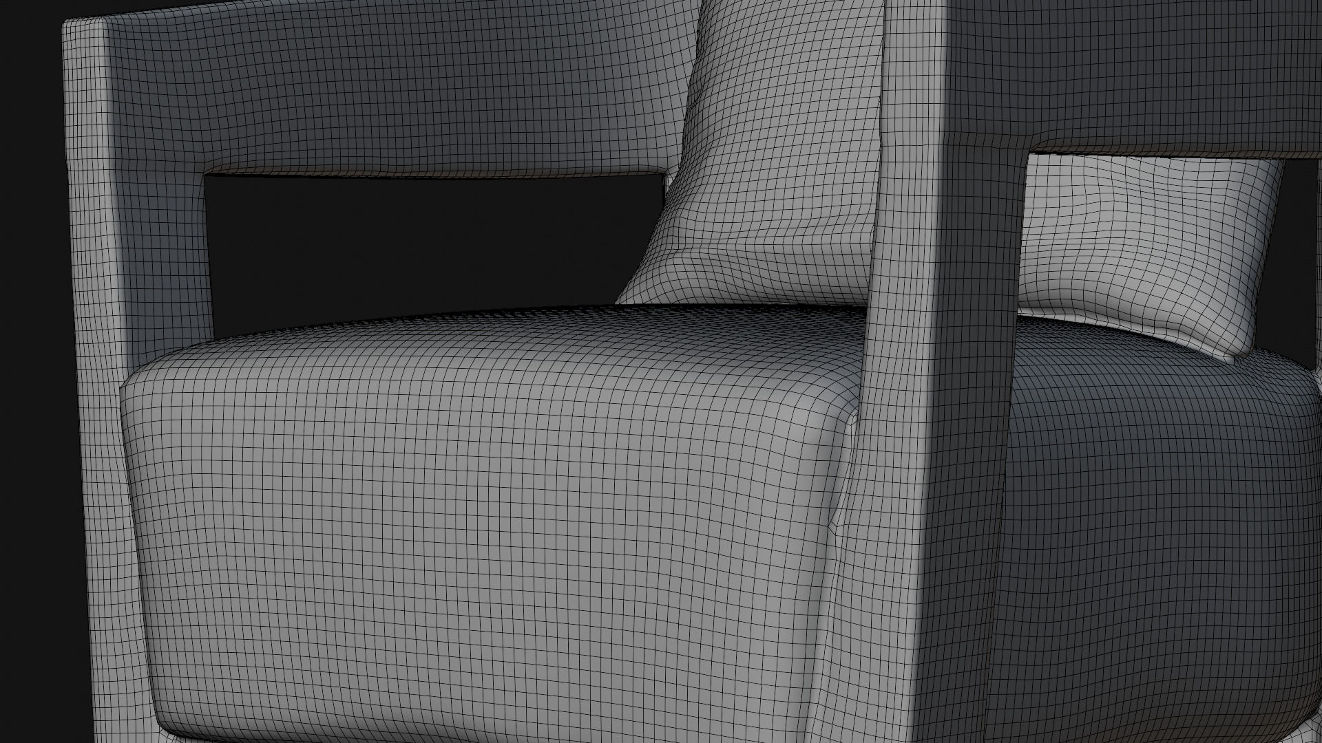 Sofa Chair 3D Model Low-poly 3D model_10