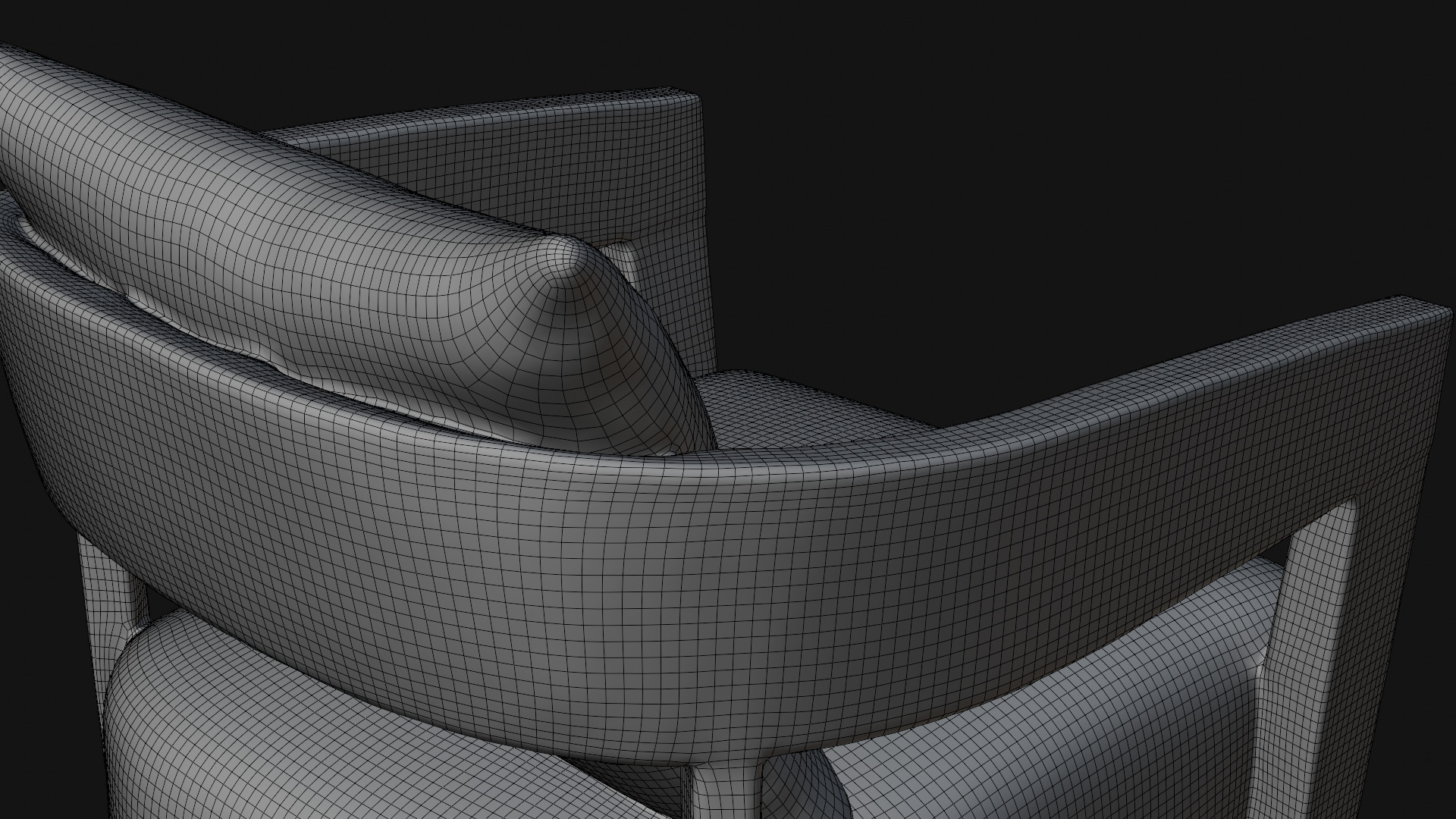 Sofa Chair 3D Model Low-poly 3D model_7