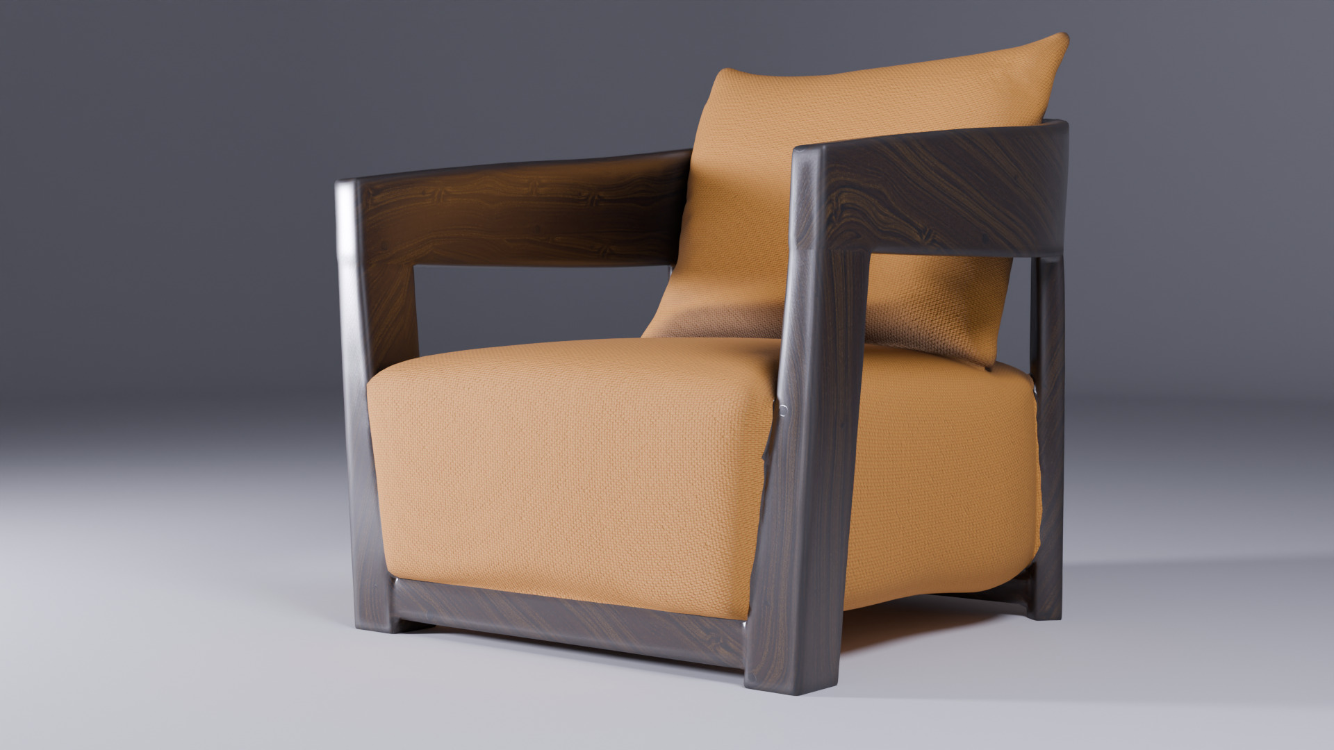 Sofa Chair 3D Model Low-poly 3D model_4