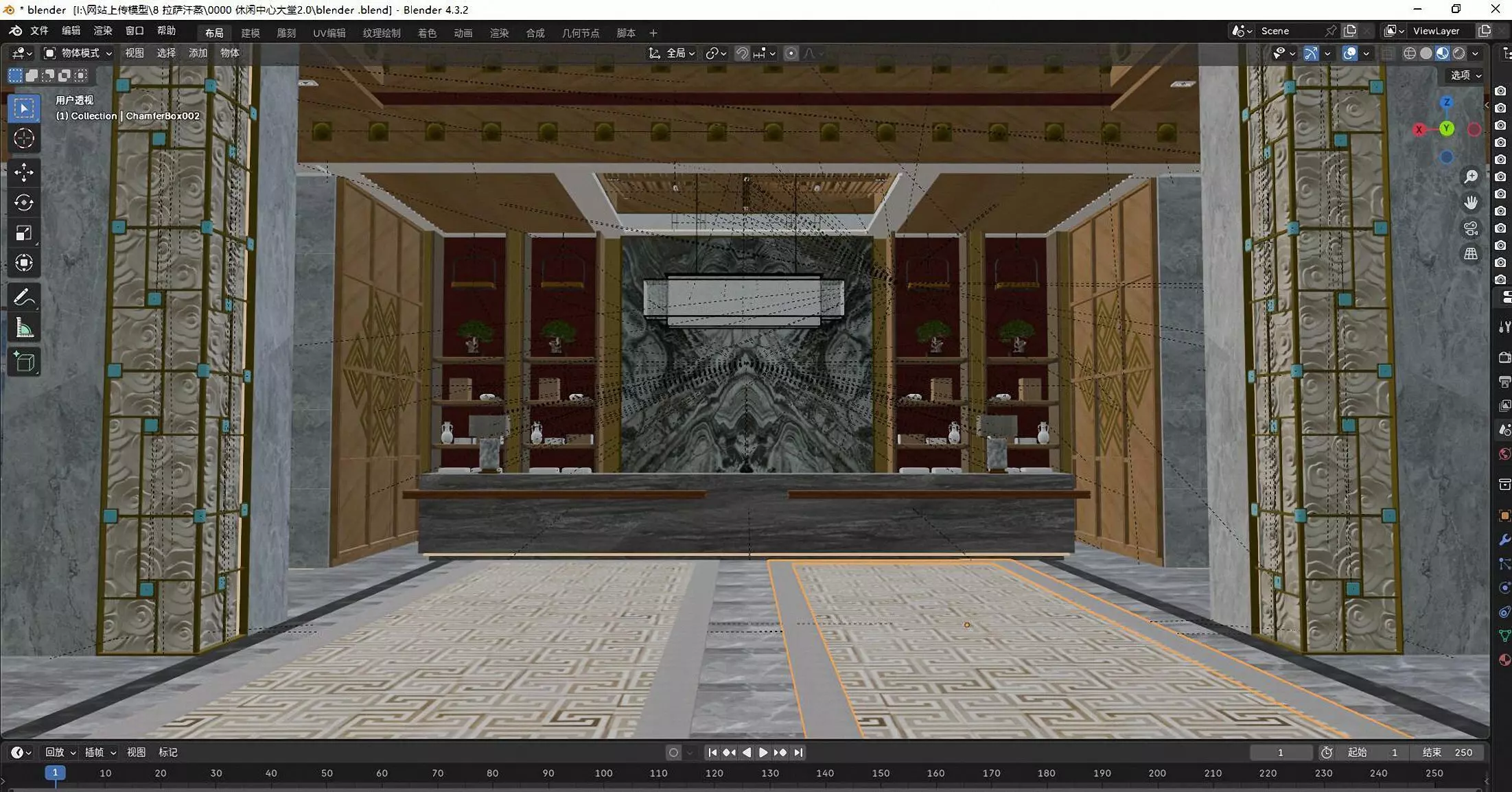 Reception 6 3D model_4