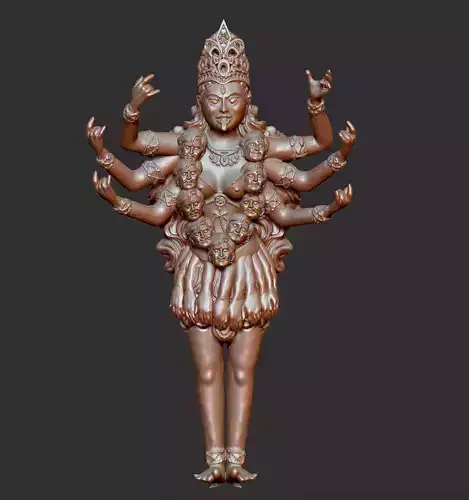 Shiva - Ma kali 3D print model
