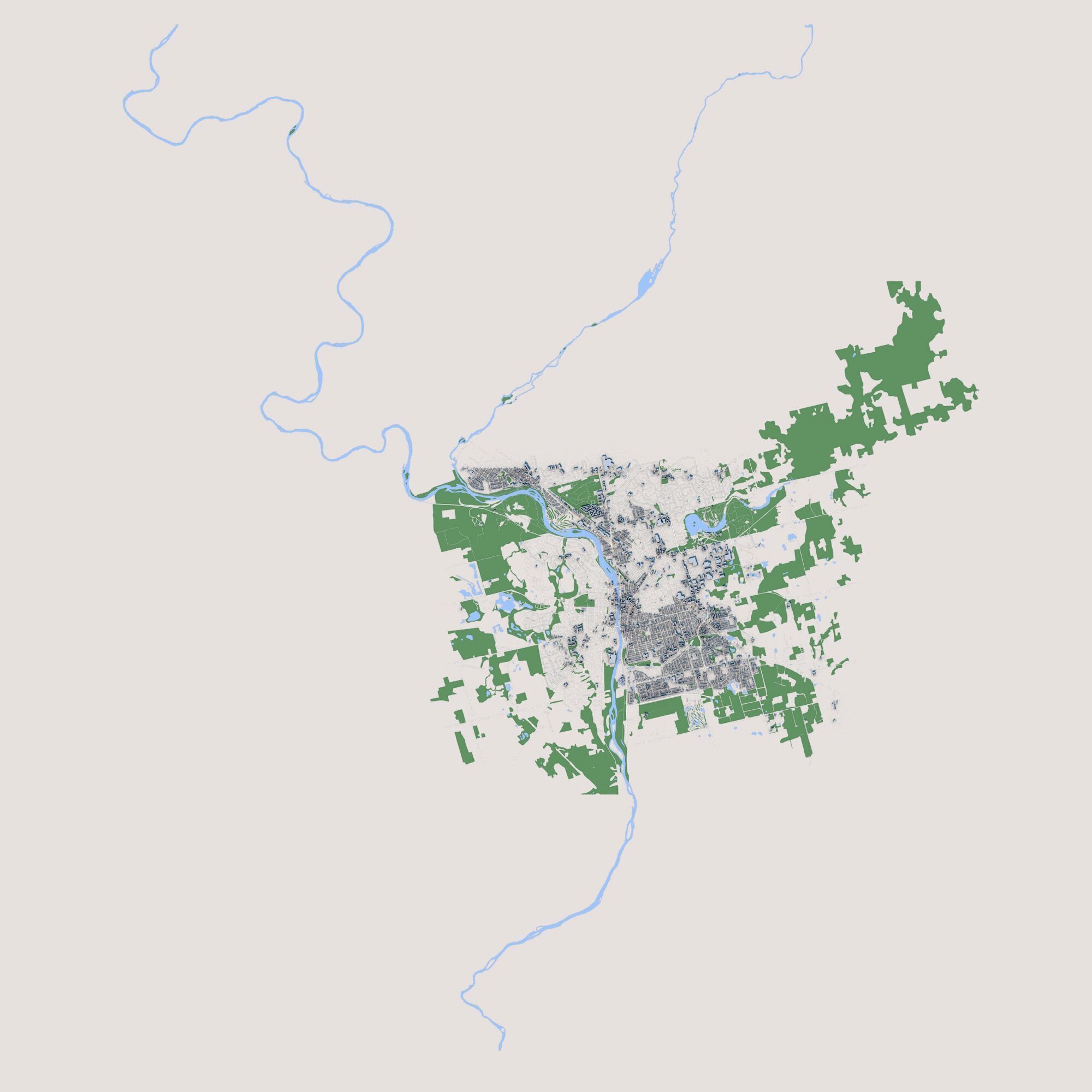 Cambridge City in Canada 3D model_1