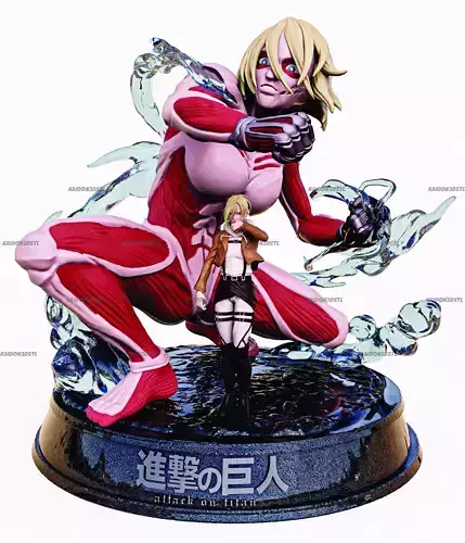 Annie Attack On Titan Diorama 3D print model