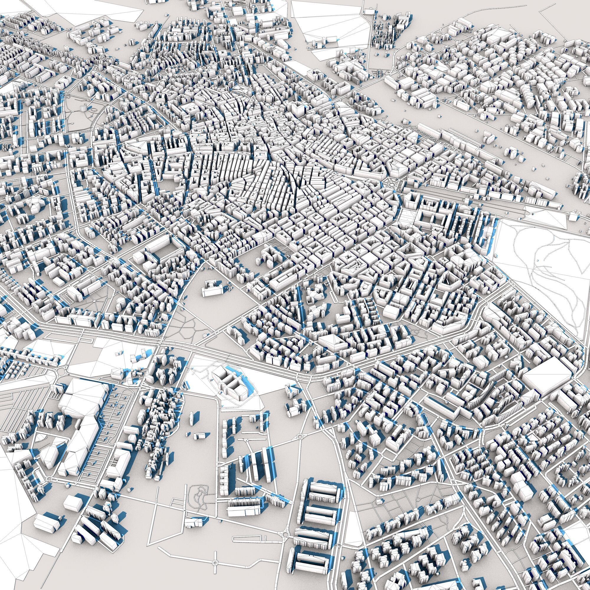 Foggia City Italy 3D model_8