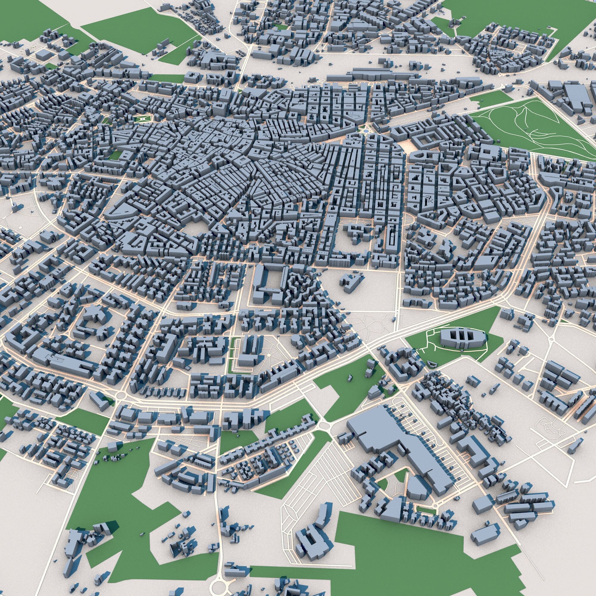 Foggia City Italy 3D model_7