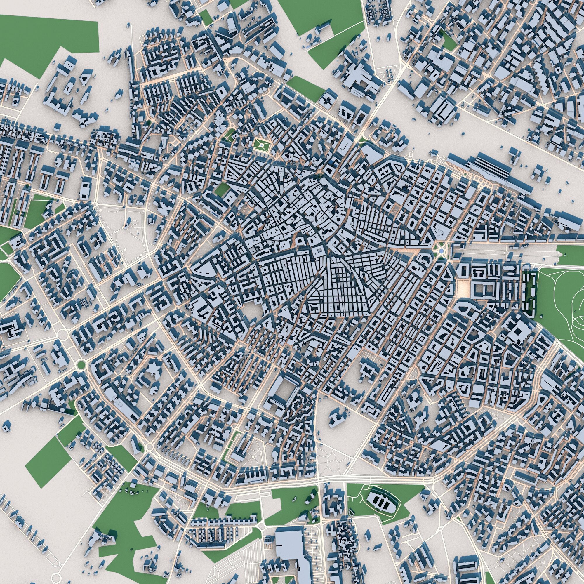 Foggia City Italy 3D model_2