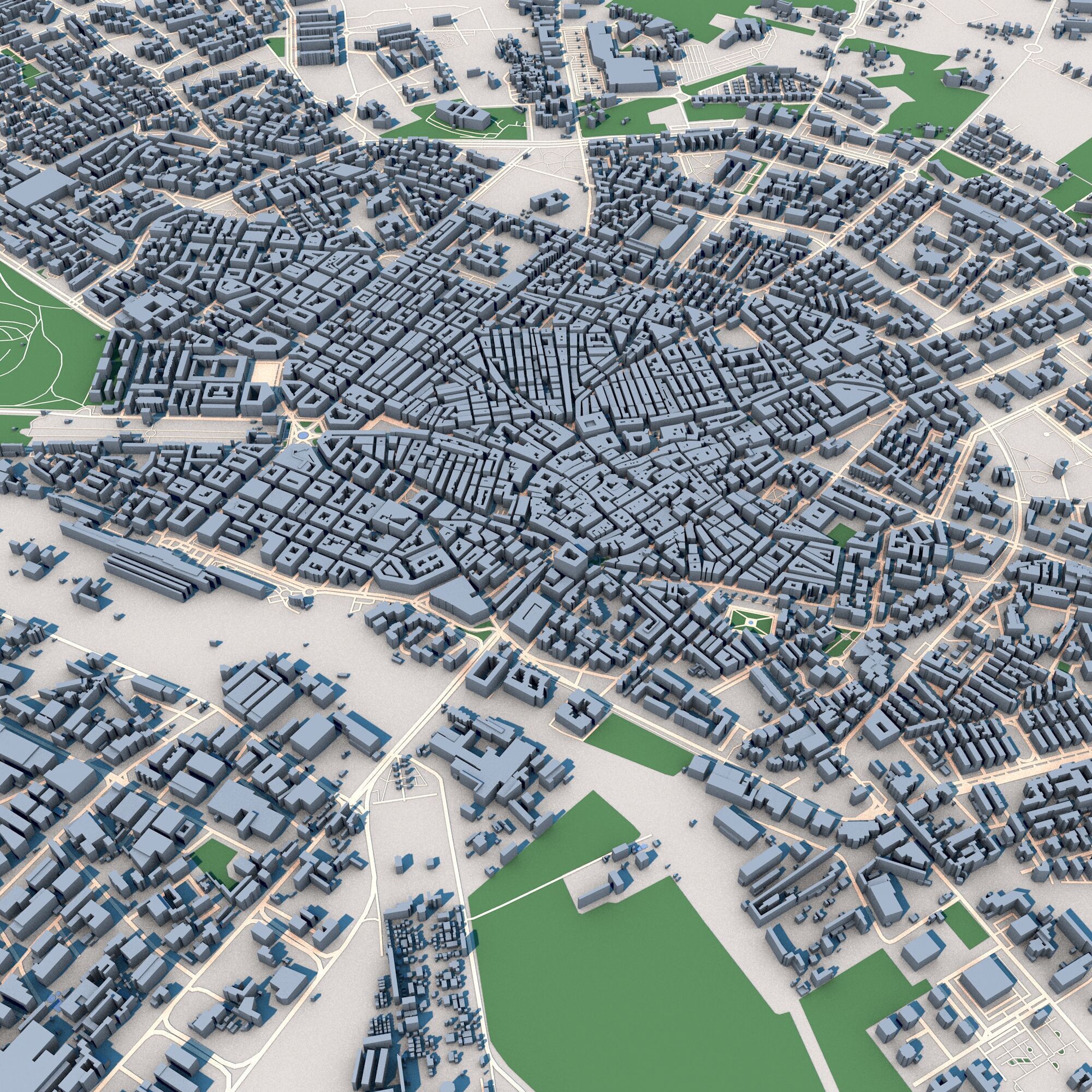 Foggia City Italy 3D model_5
