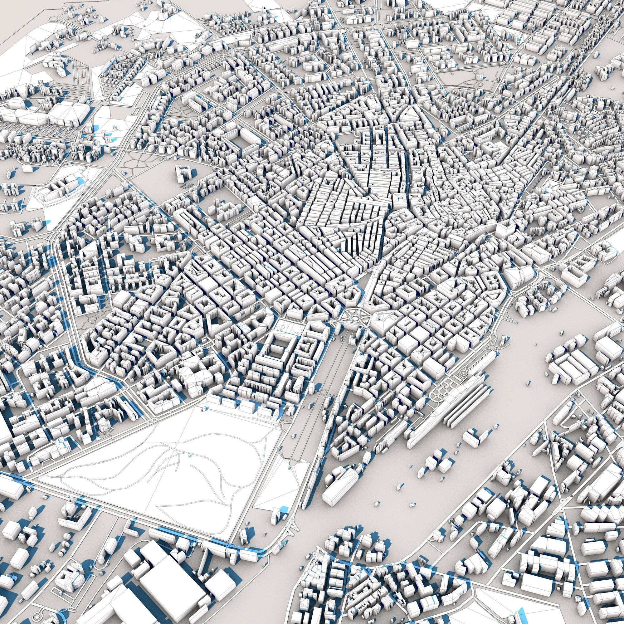 Foggia City Italy 3D model_9