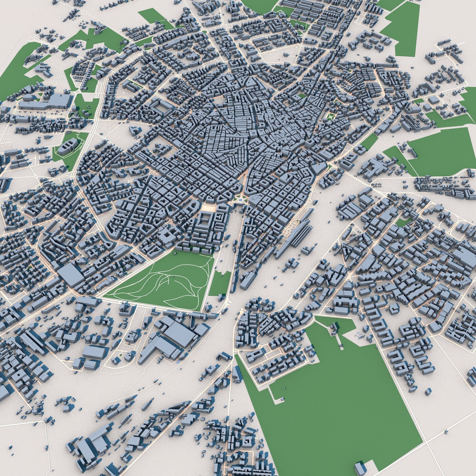Foggia City Italy 3D model_4