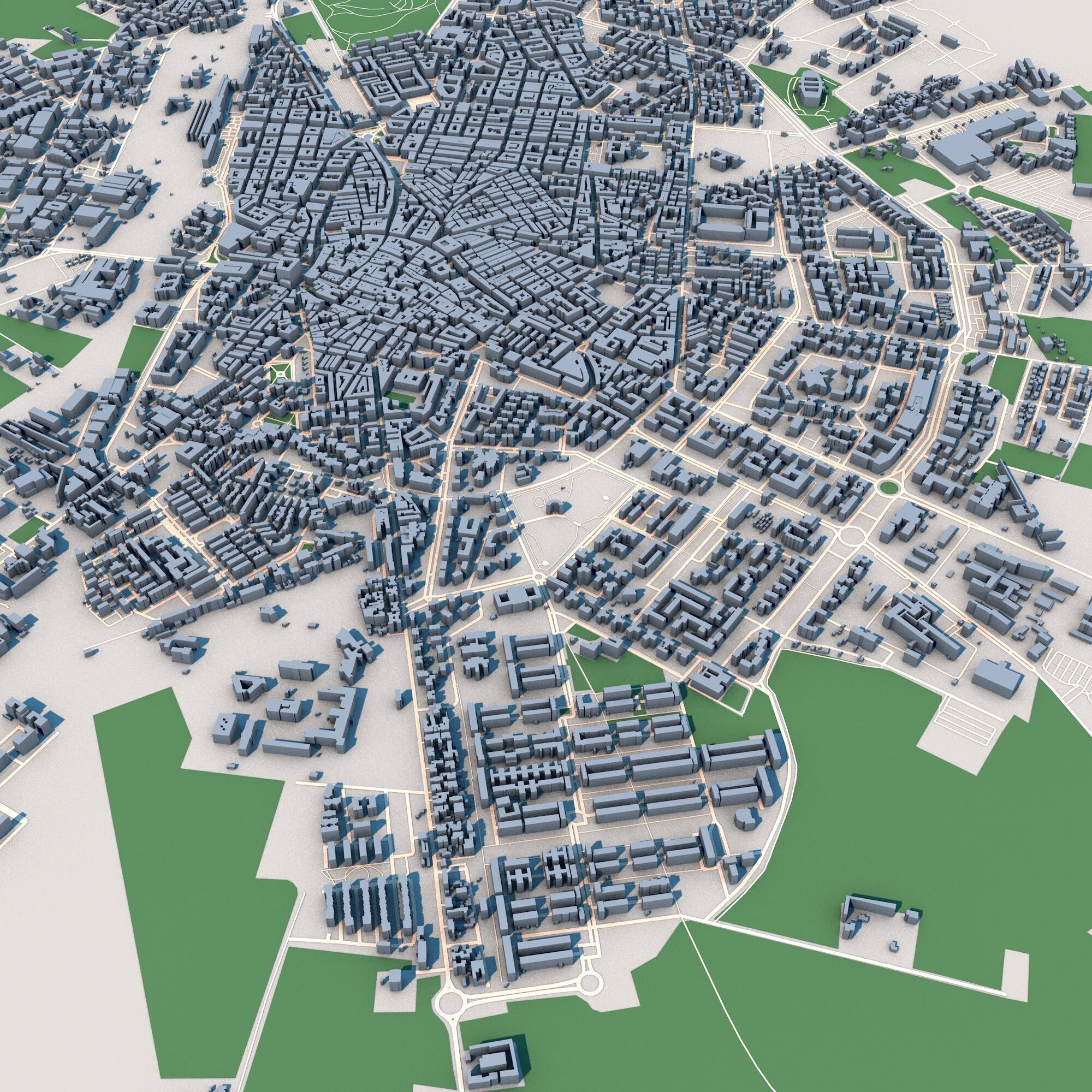 Foggia City Italy 3D model_6