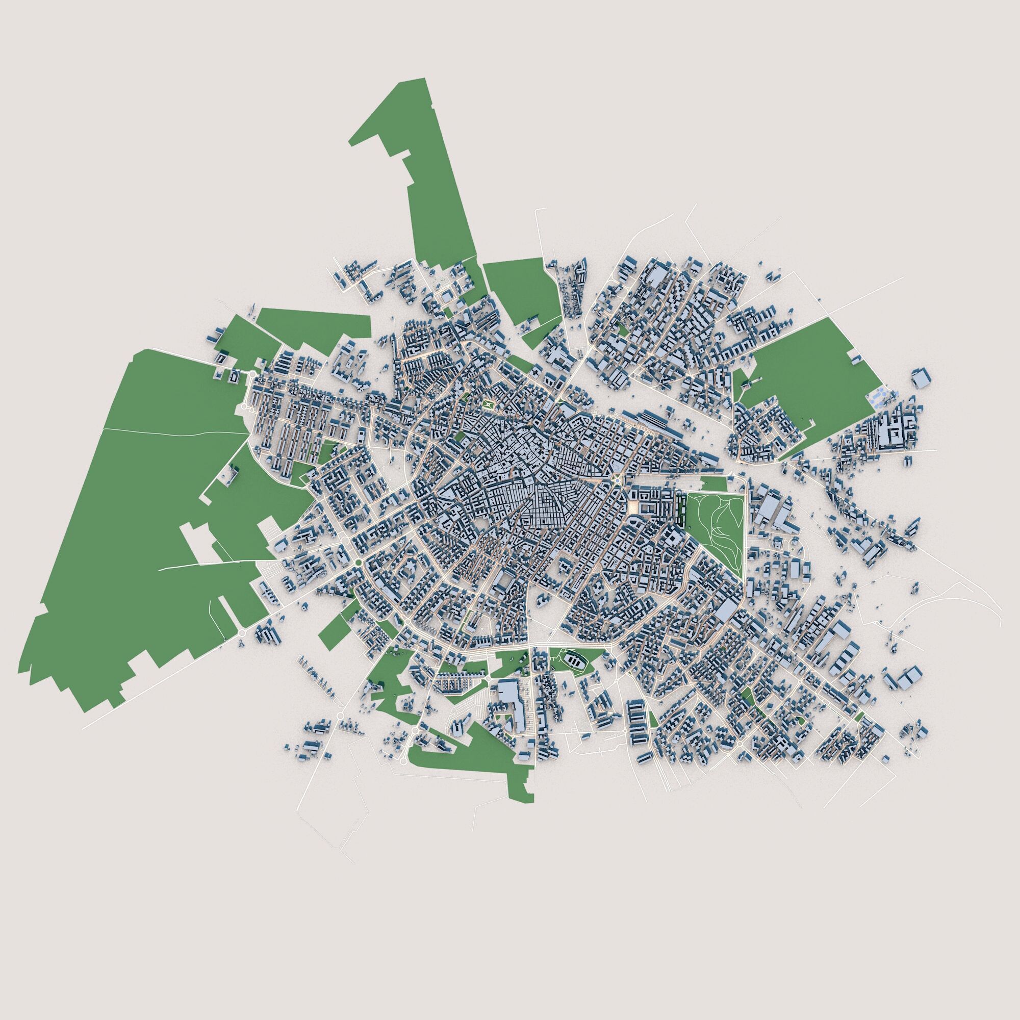 Foggia City Italy 3D model_1