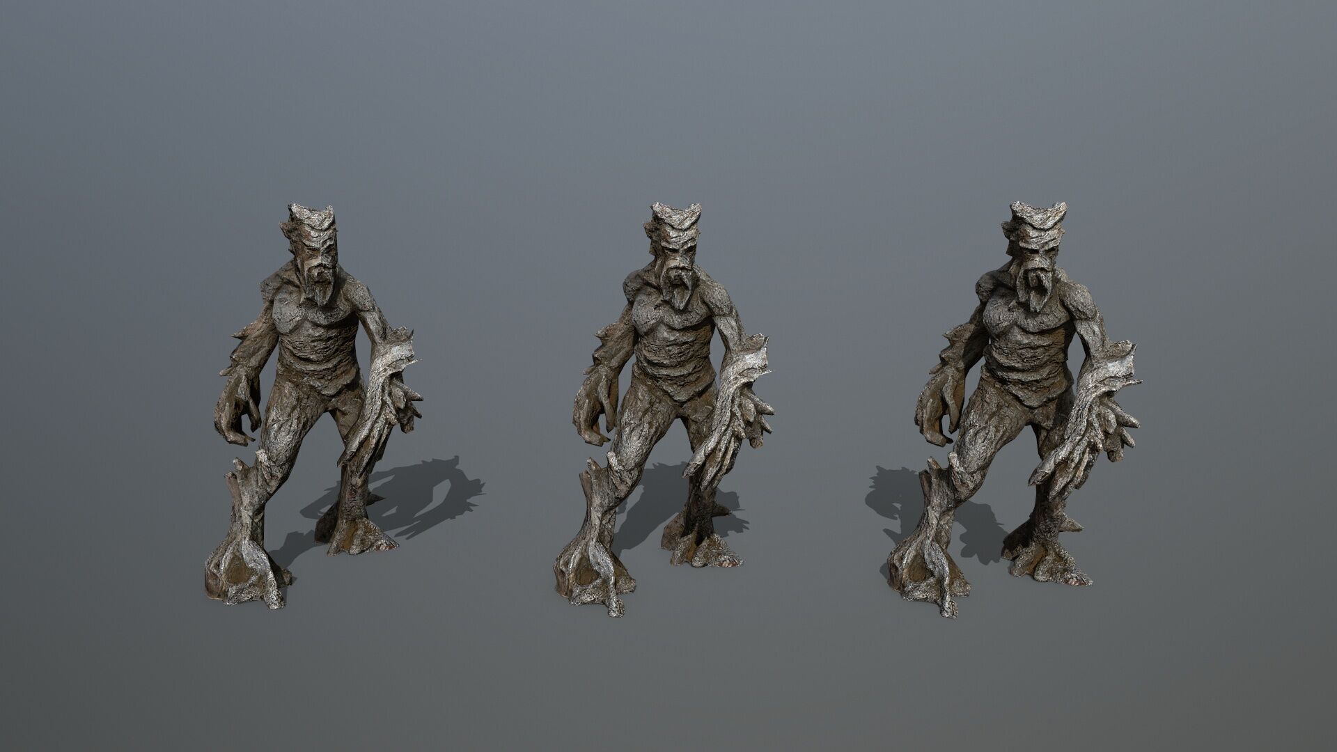 Golem Low-poly 3D model_11