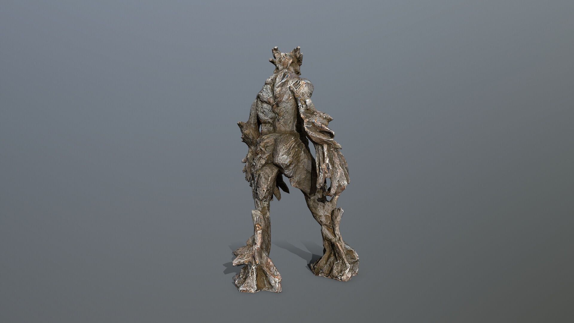 Golem Low-poly 3D model_6