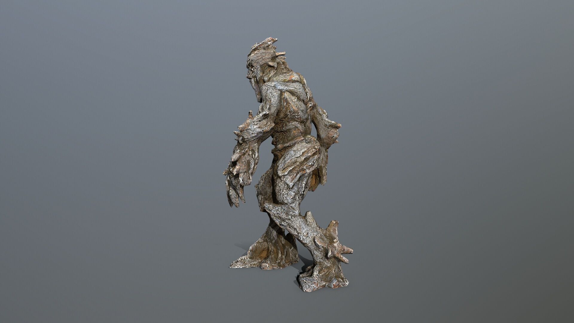 Golem Low-poly 3D model_8