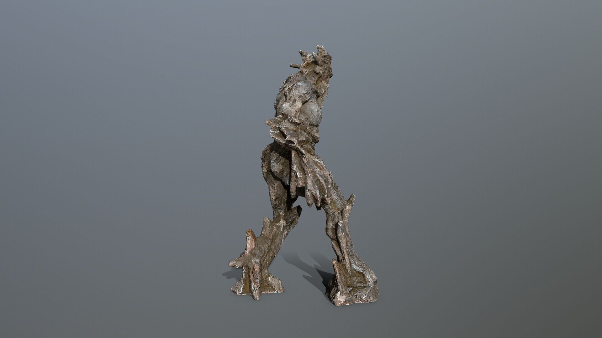 Golem Low-poly 3D model_5
