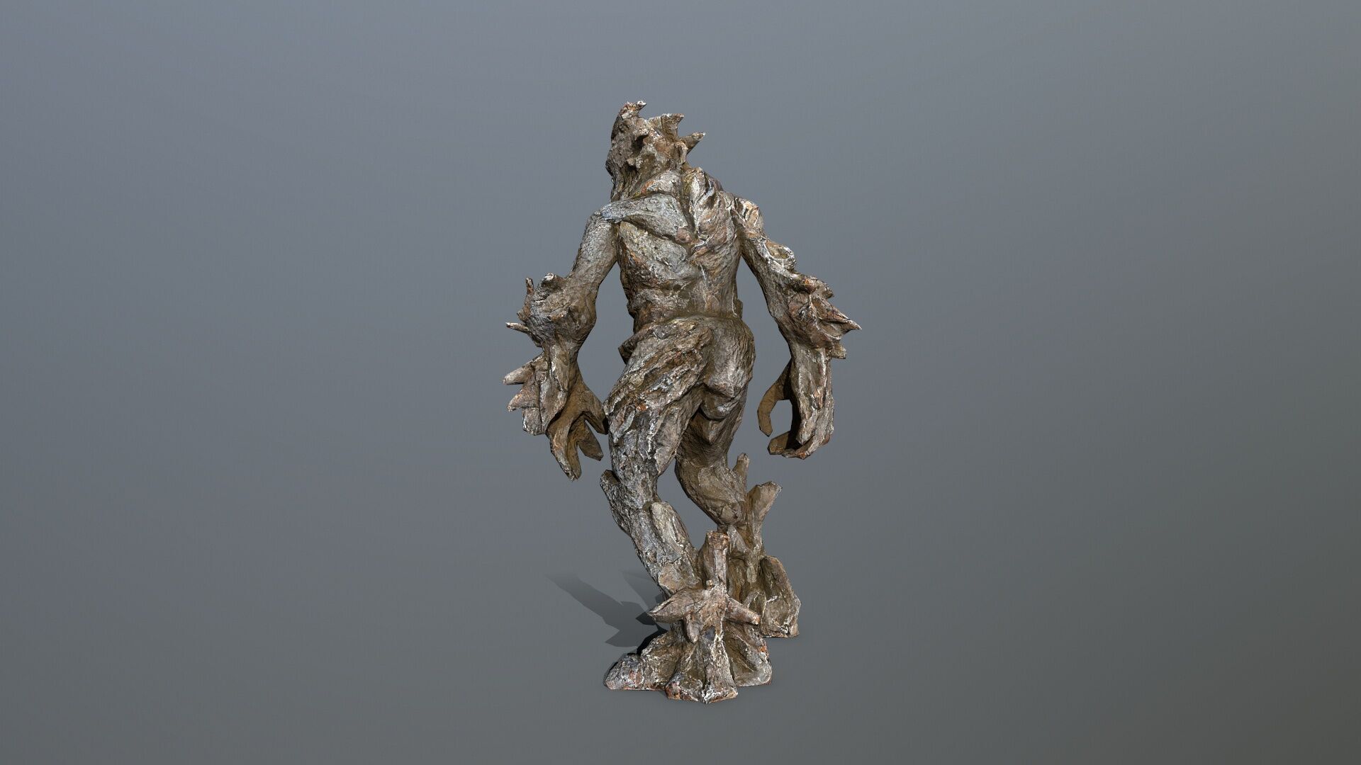 Golem Low-poly 3D model_7