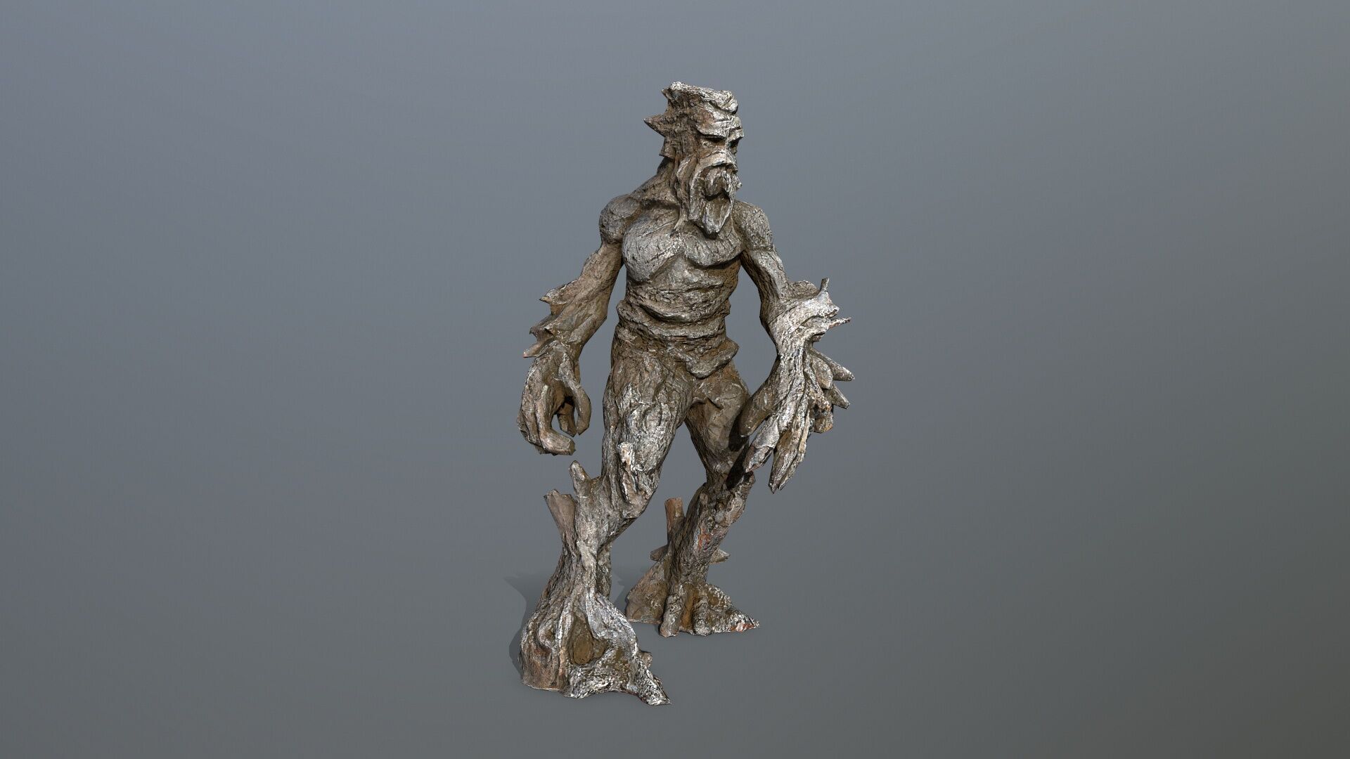Golem Low-poly 3D model_10