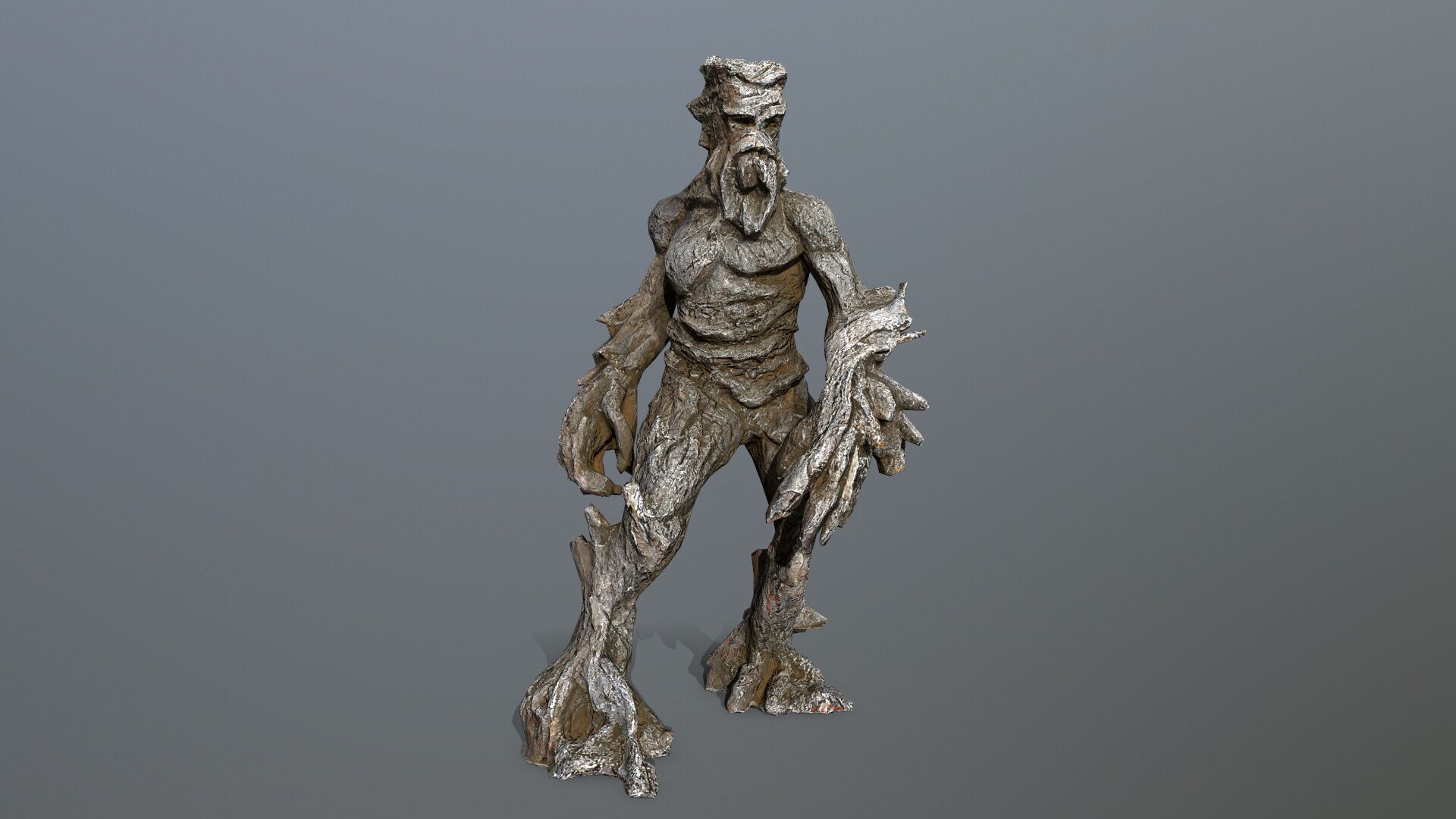 Golem Low-poly 3D model_1