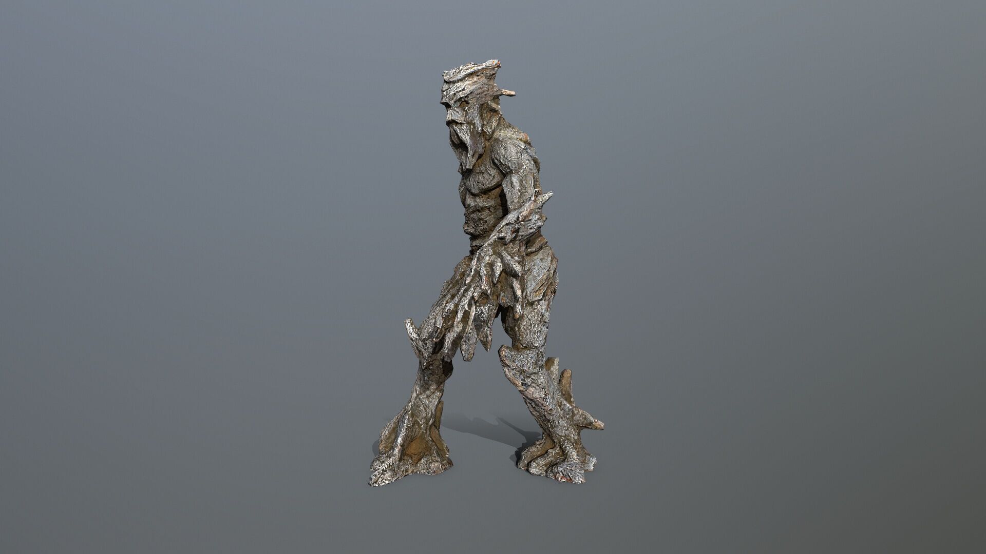 Golem Low-poly 3D model_9