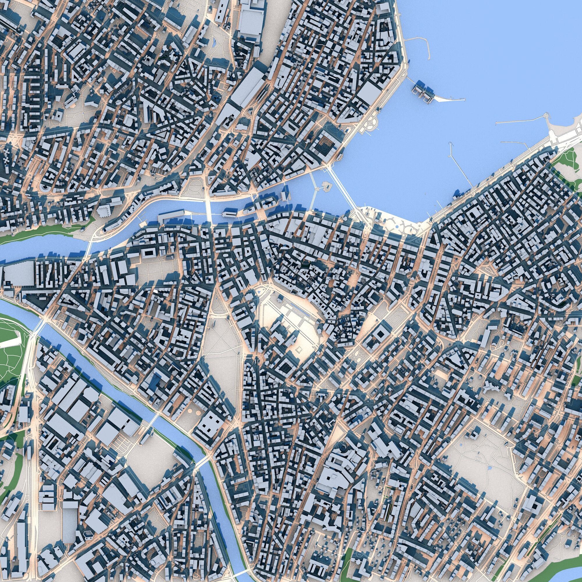 Geneva City Switzerland 3D model_2