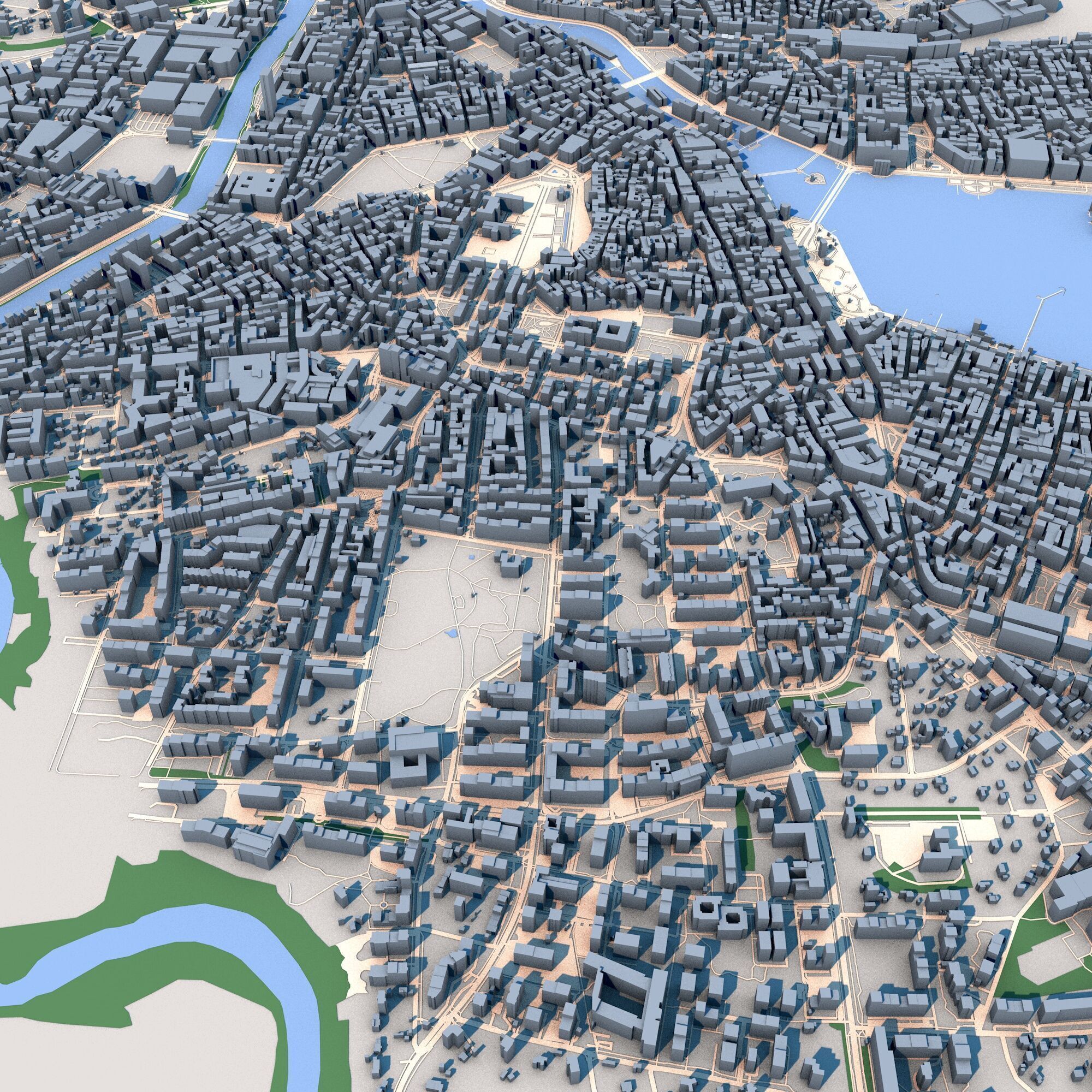 Geneva City Switzerland 3D model_6