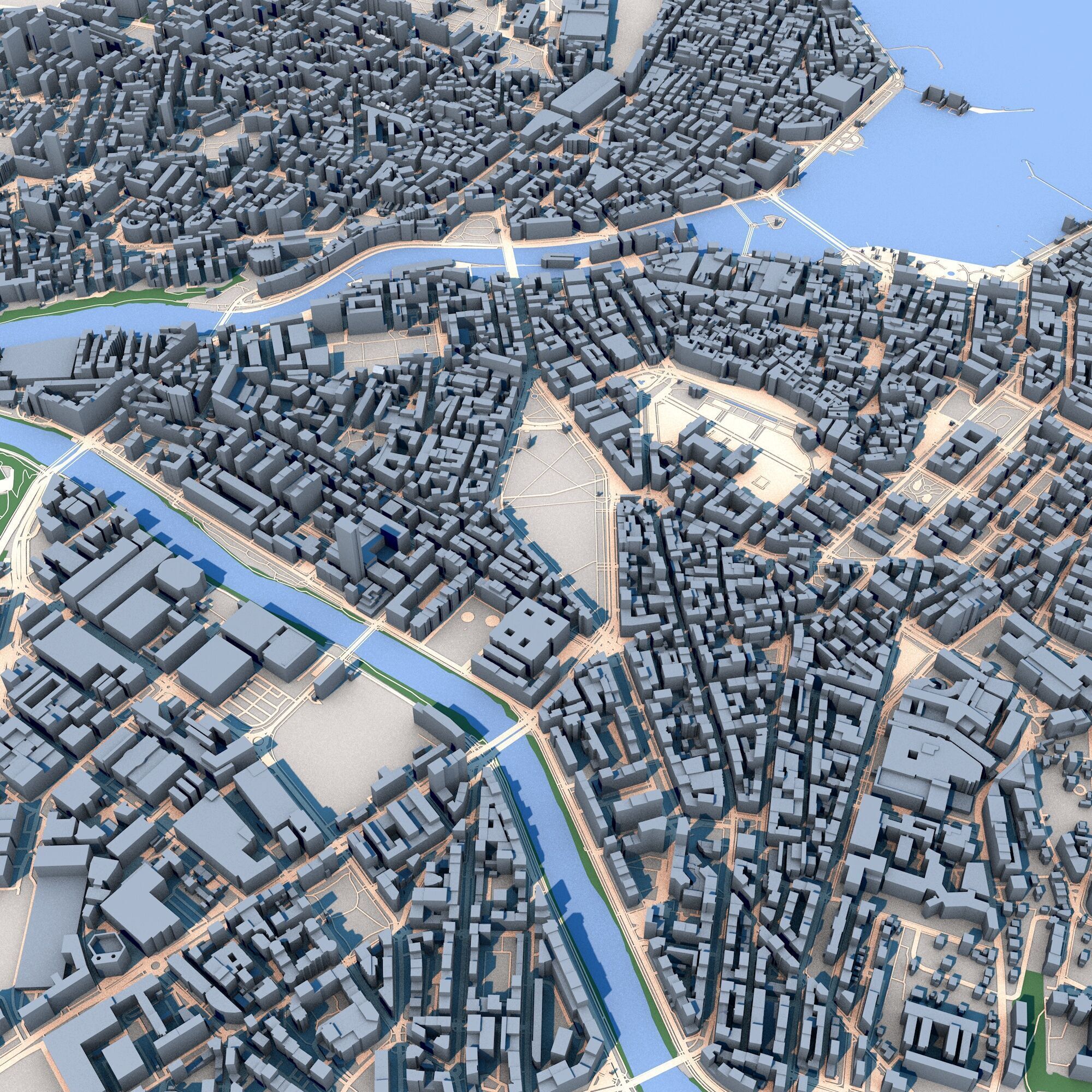 Geneva City Switzerland 3D model_4