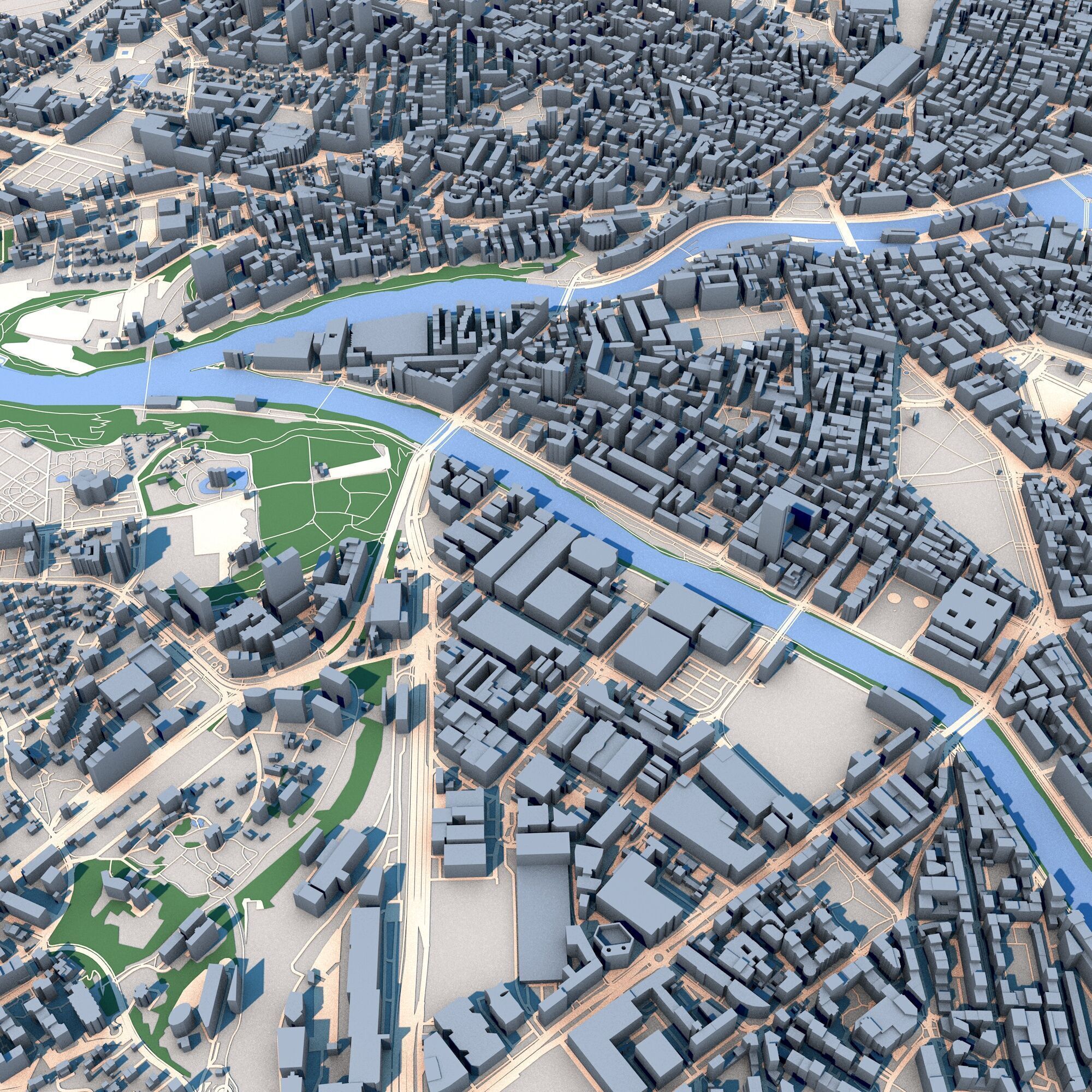 Geneva City Switzerland 3D model_3