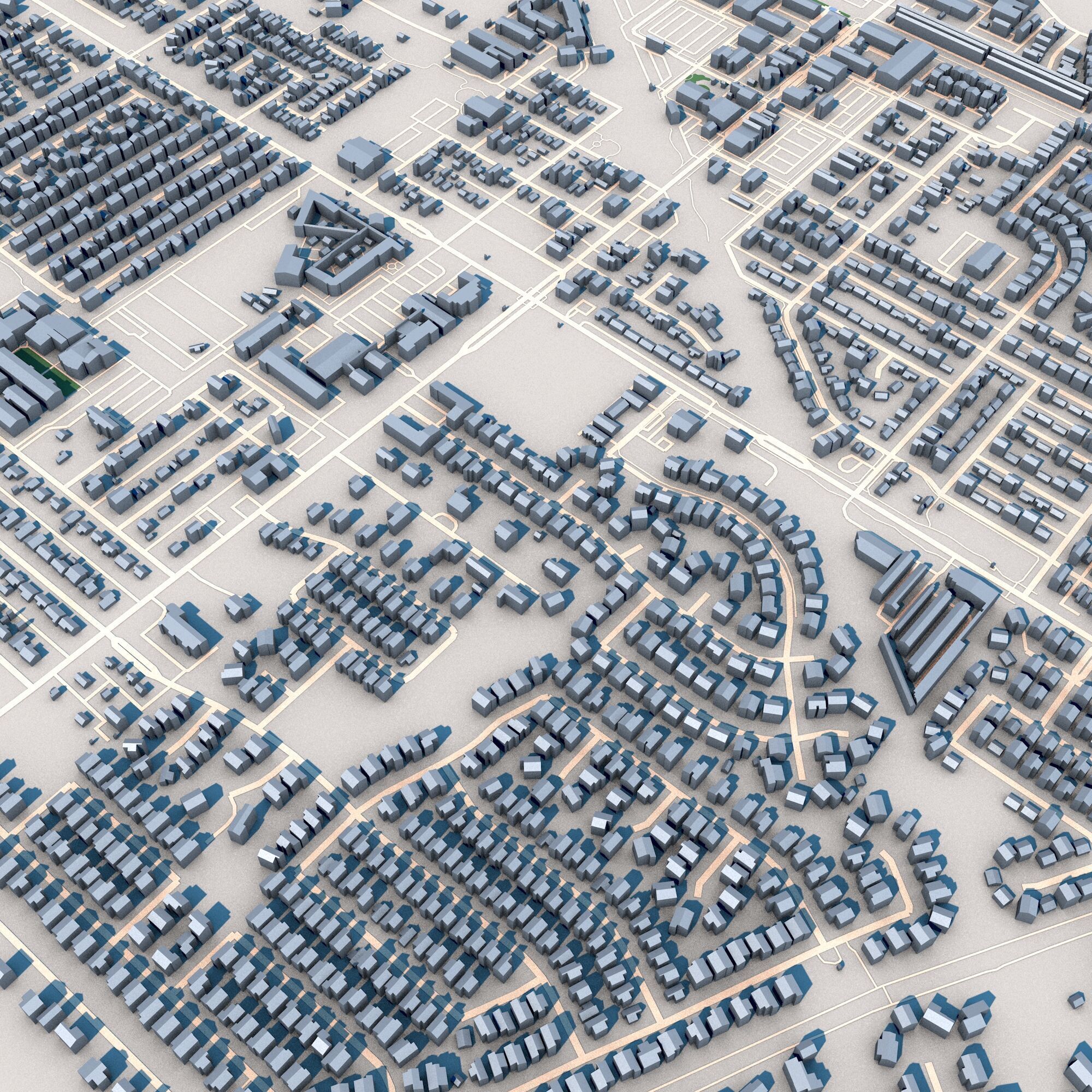 Gilbert City Arizona USA 3D model_3