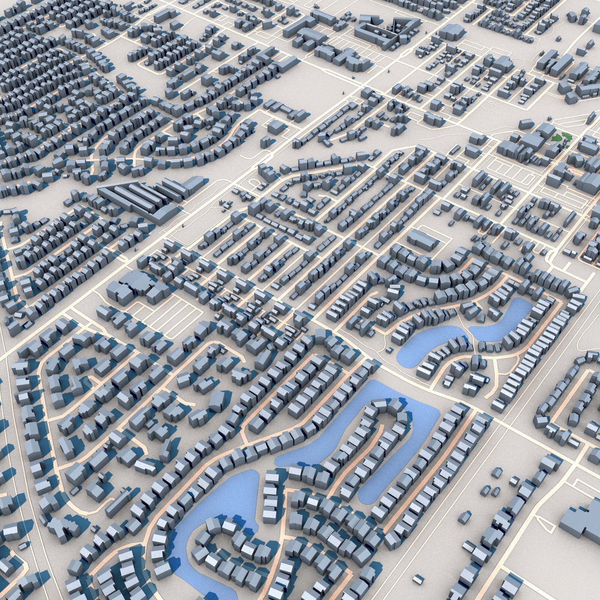 Gilbert City Arizona USA 3D model_5