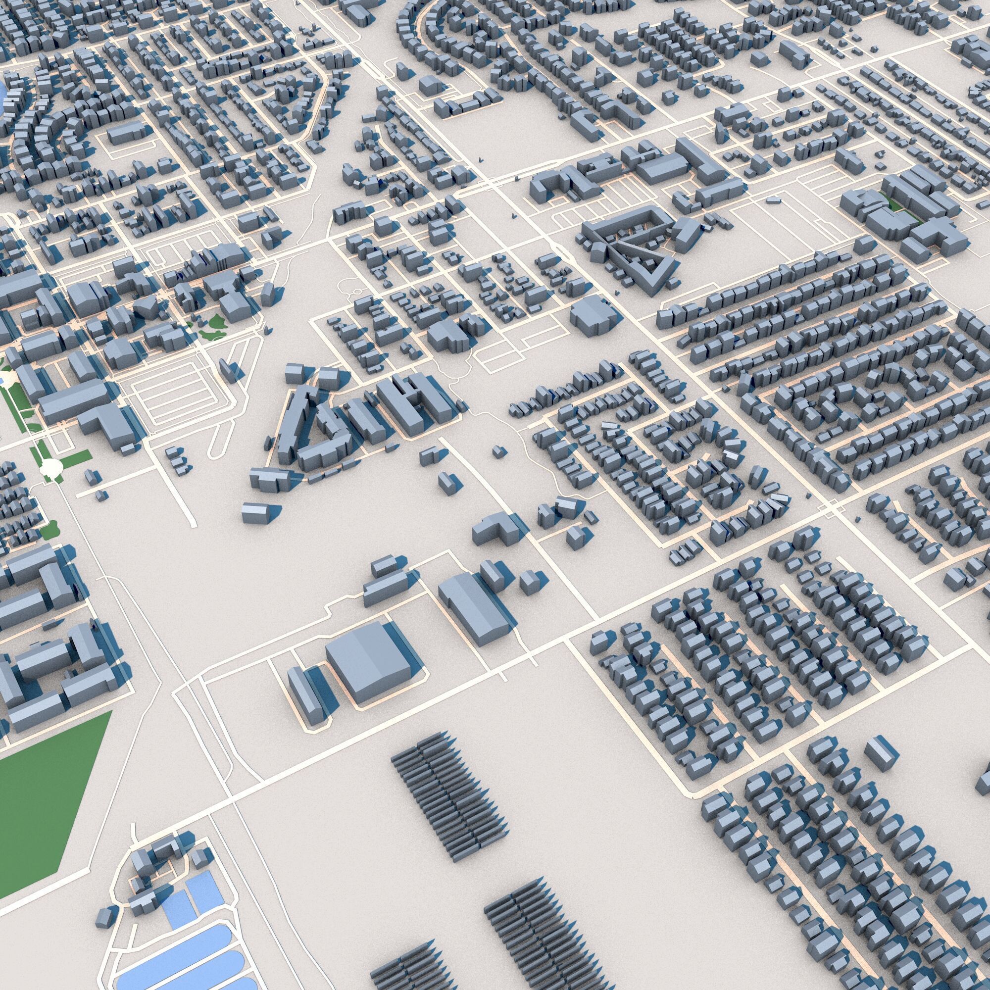 Gilbert City Arizona USA 3D model_7