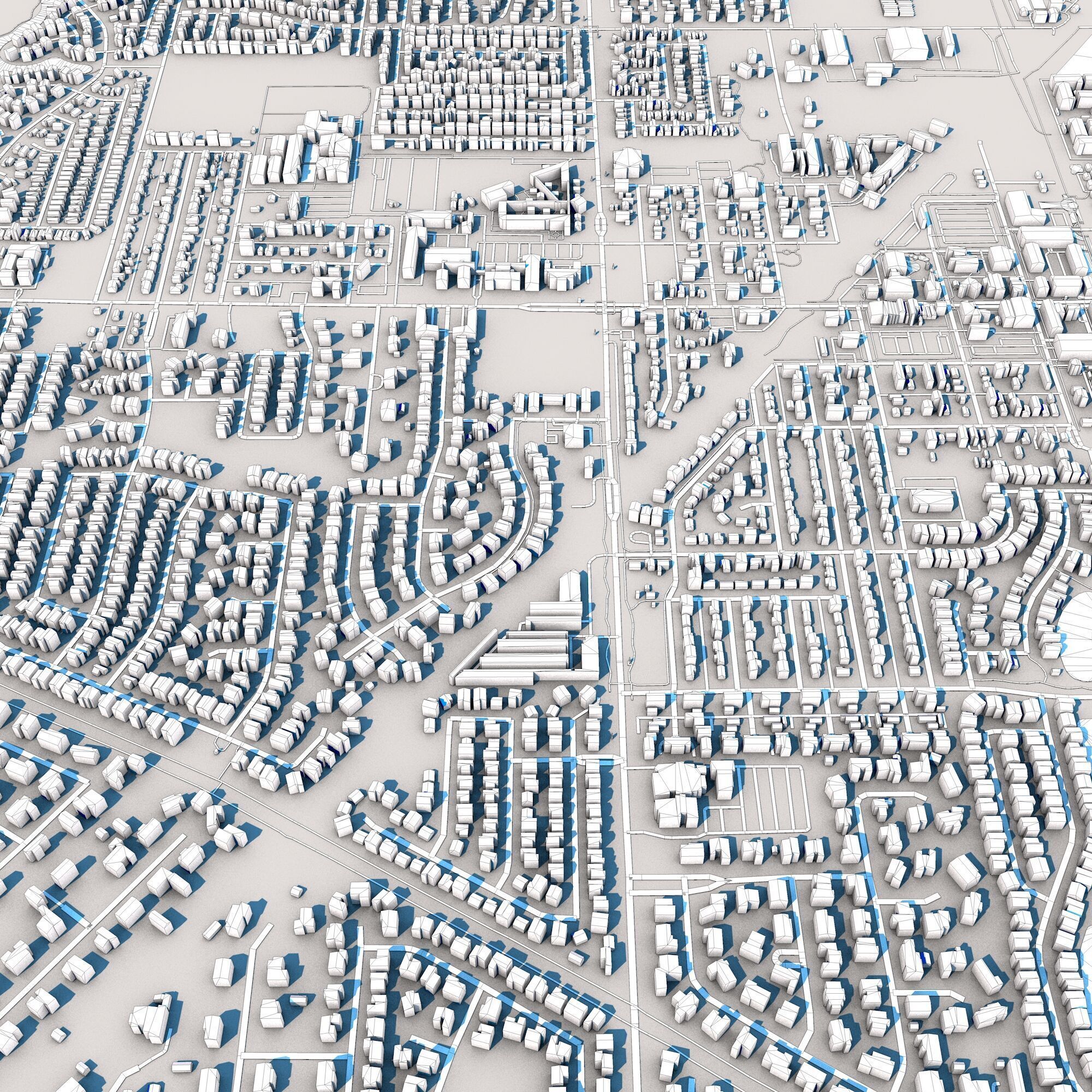 Gilbert City Arizona USA 3D model_9