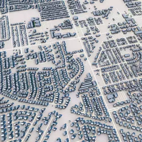 Gilbert City Arizona USA 3D model