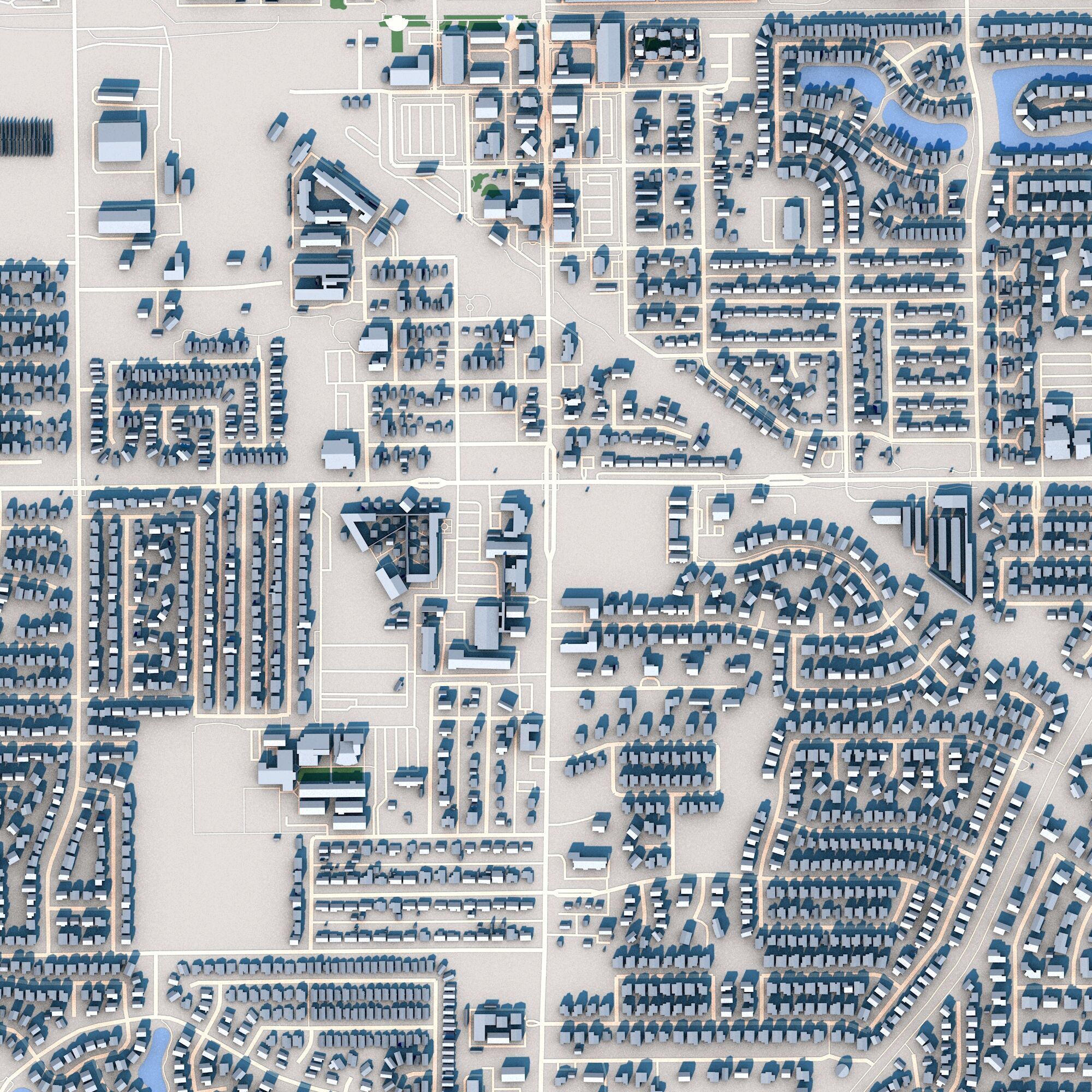 Gilbert City Arizona USA 3D model_2