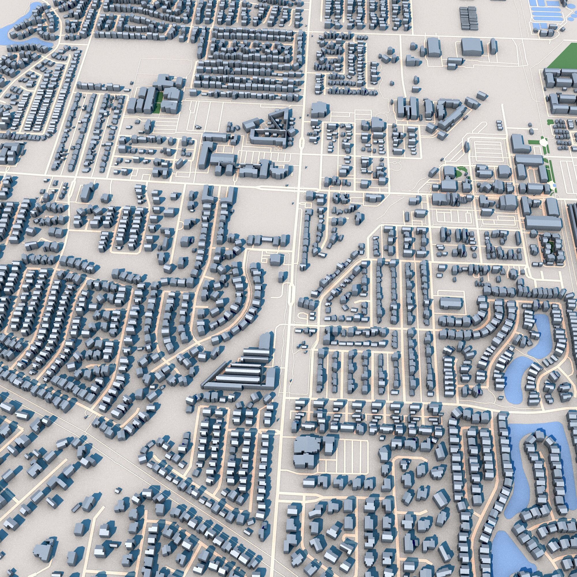 Gilbert City Arizona USA 3D model_4