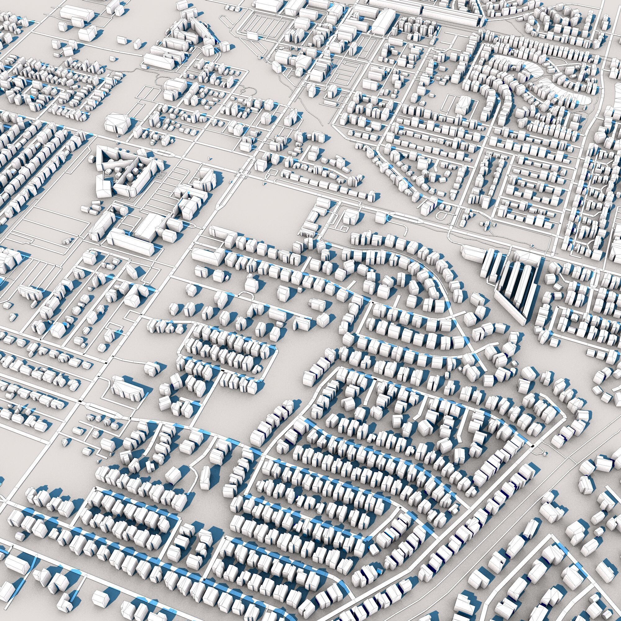 Gilbert City Arizona USA 3D model_8