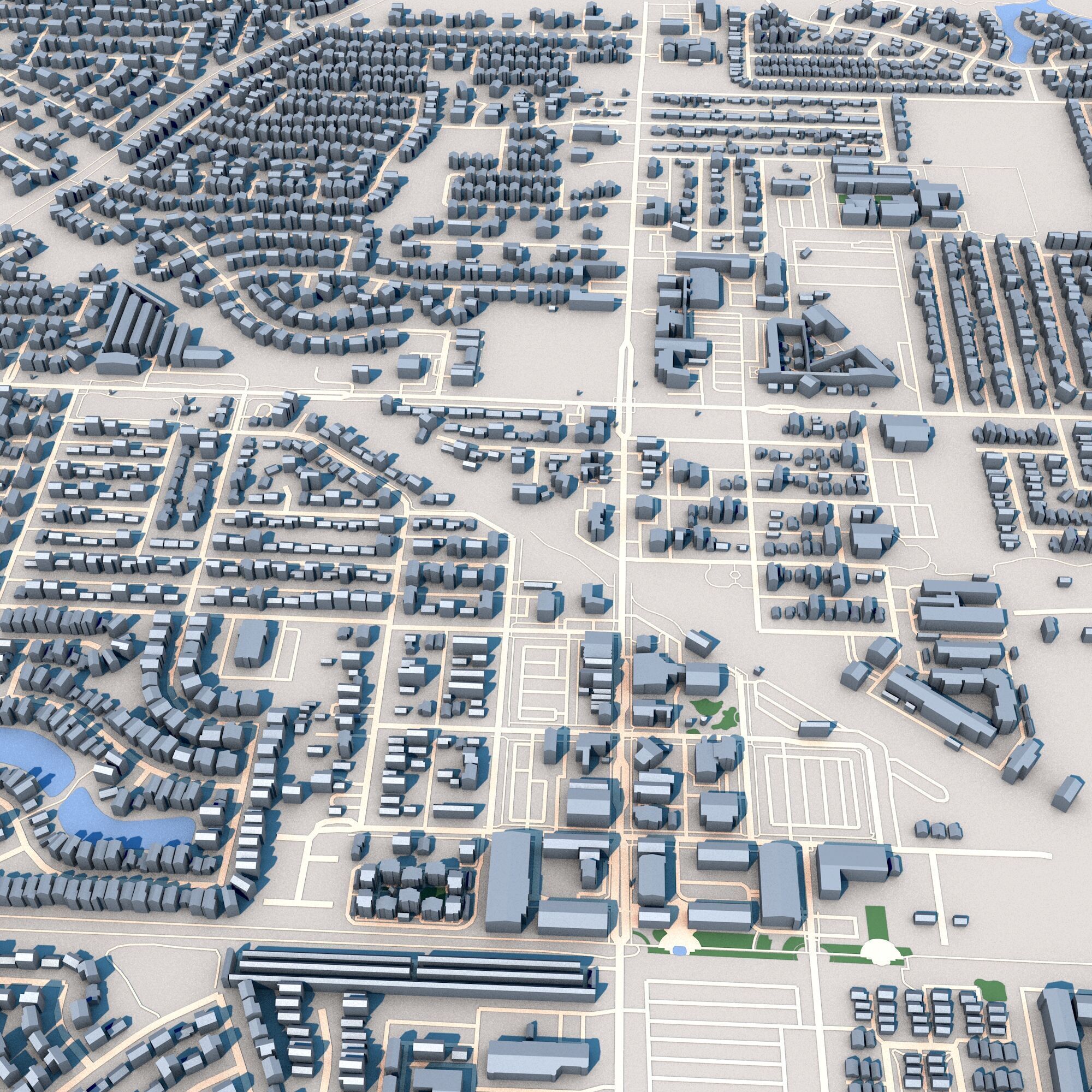 Gilbert City Arizona USA 3D model_6