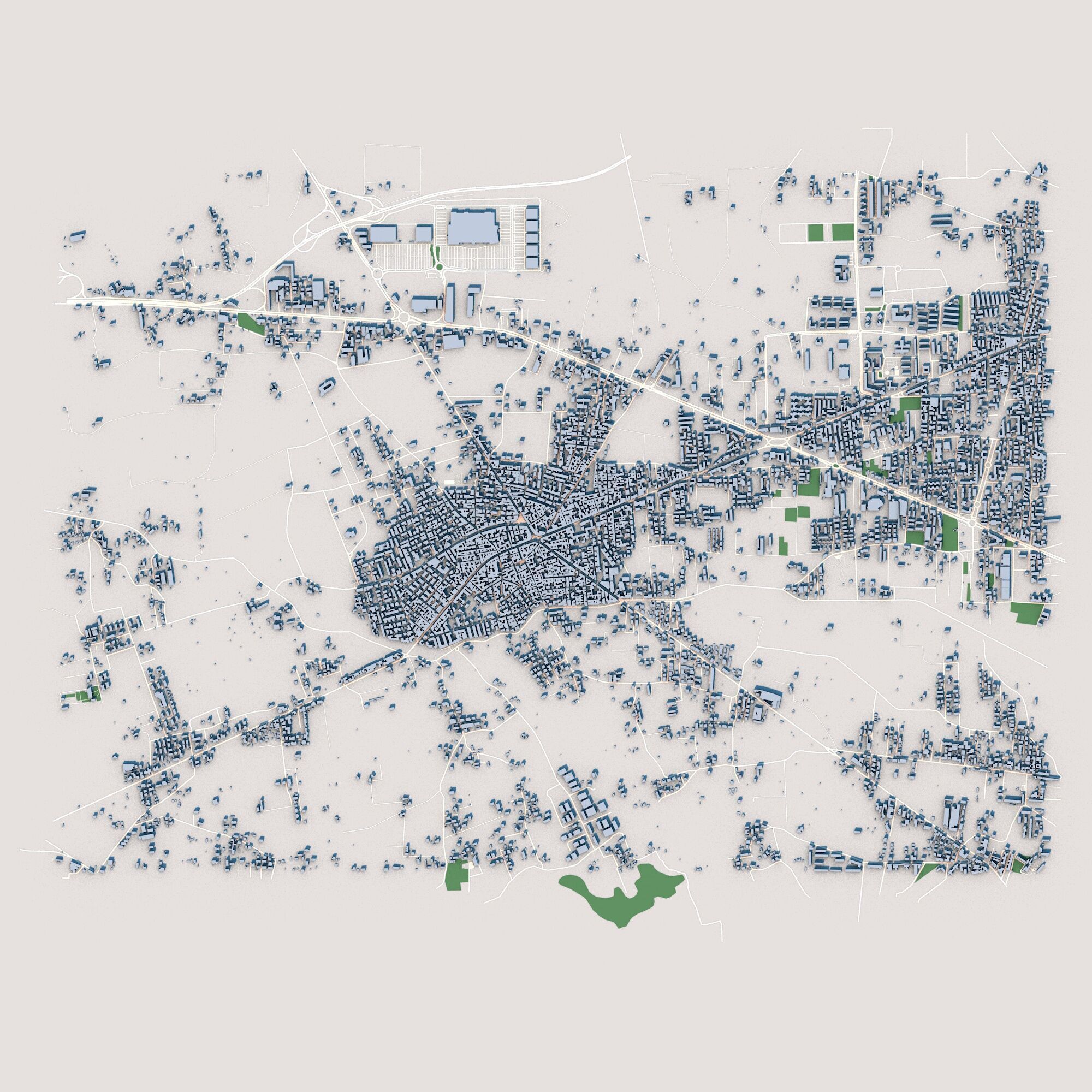 Giugliano in Campania City Italy 3D model_1