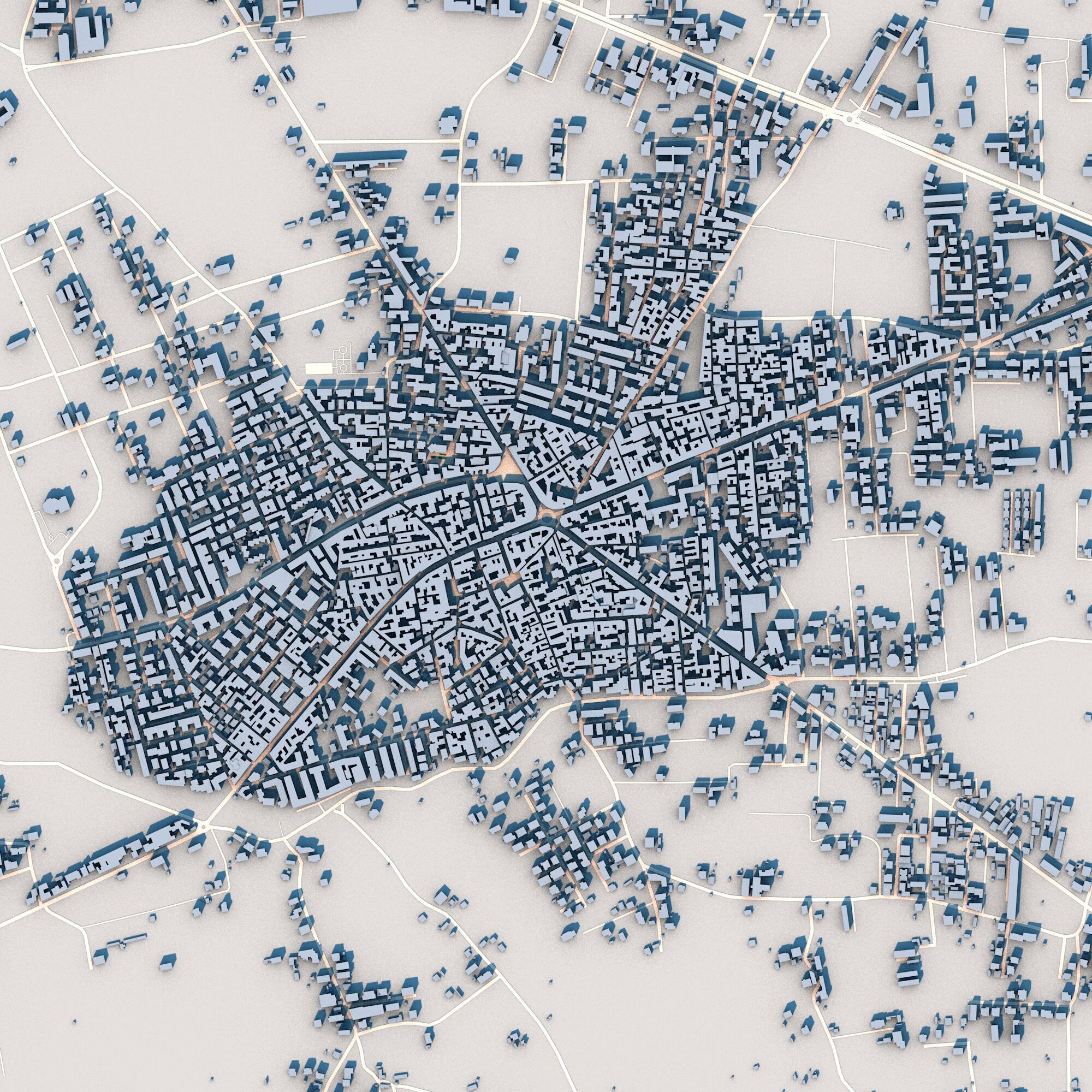 Giugliano in Campania City Italy 3D model_2