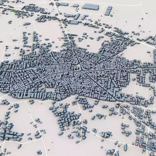 Giugliano in Campania City Italy 3D model