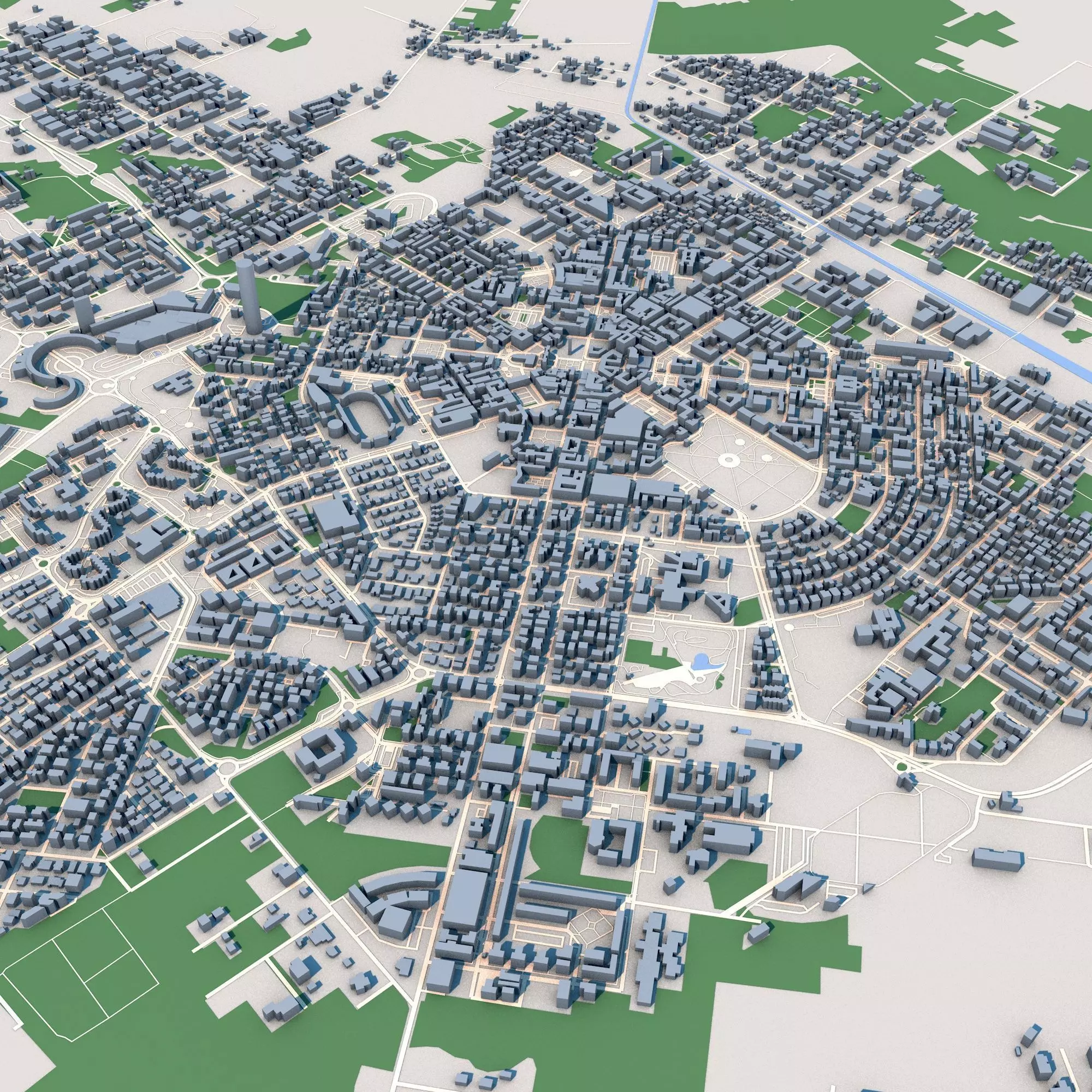 Latina City Italy 3D model_0